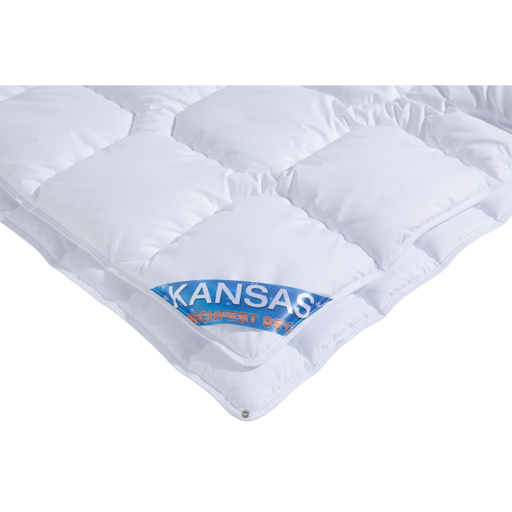 f.a.n. Schlafkomfort Microfaserbettdecke »Kansas«, 4-Jahreszeiten, Füllung Polyesterfaser, Bezug 100% Polyester, (1 St.)