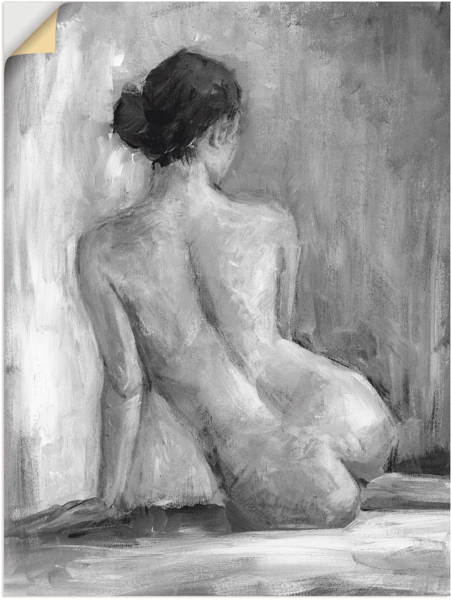 Image of Artland Wandbild »Figur in schwarz & weiss I«, Frau, (1 St.), in vielen Grössen & Produktarten - Alubild / Outdoorbild für den Aussenbereich, Leinwandbild, Poster, Wandaufkleber / Wandtattoo auch für Badezimmer geeignet bei Ackermann Versand Schweiz