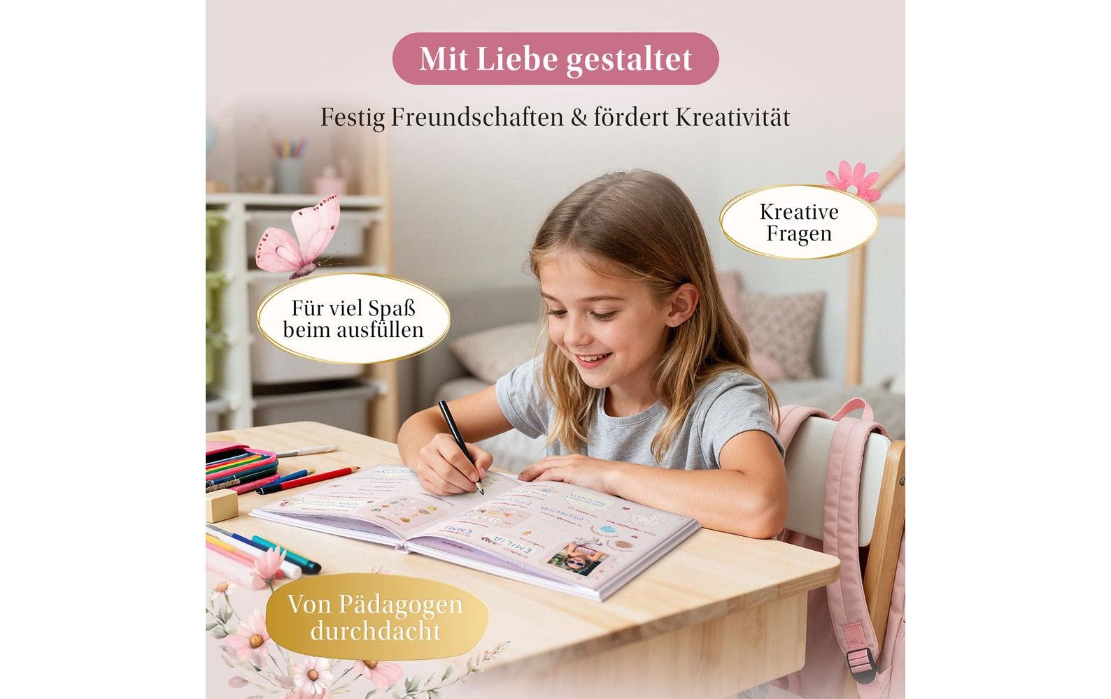   Tagebuch »Eulentaler Einhorn, 21 x 21 cm« Erinnerungsbuch für die Schulzeit