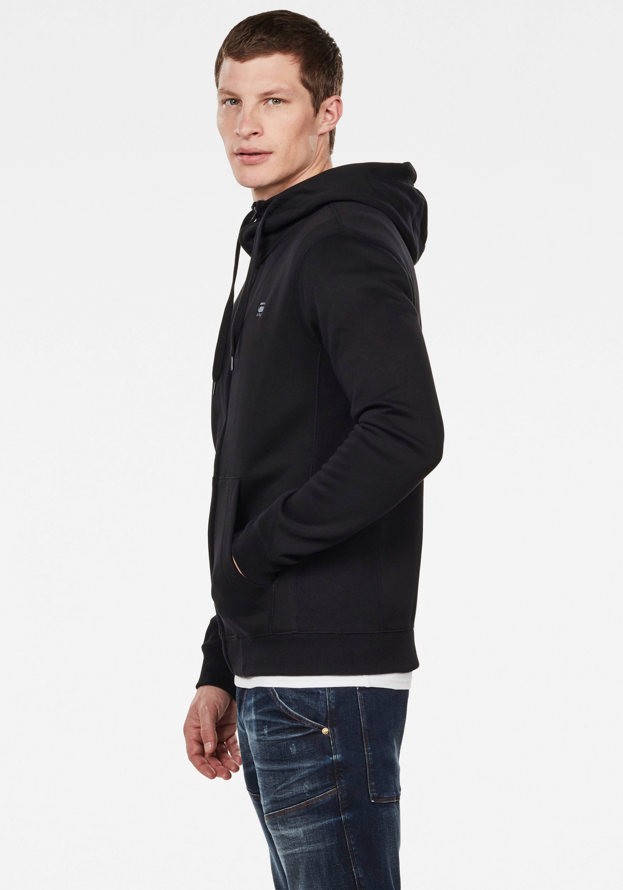 G-STAR Sweat à capuche »Premium Basic Hooded Zip Sweater«