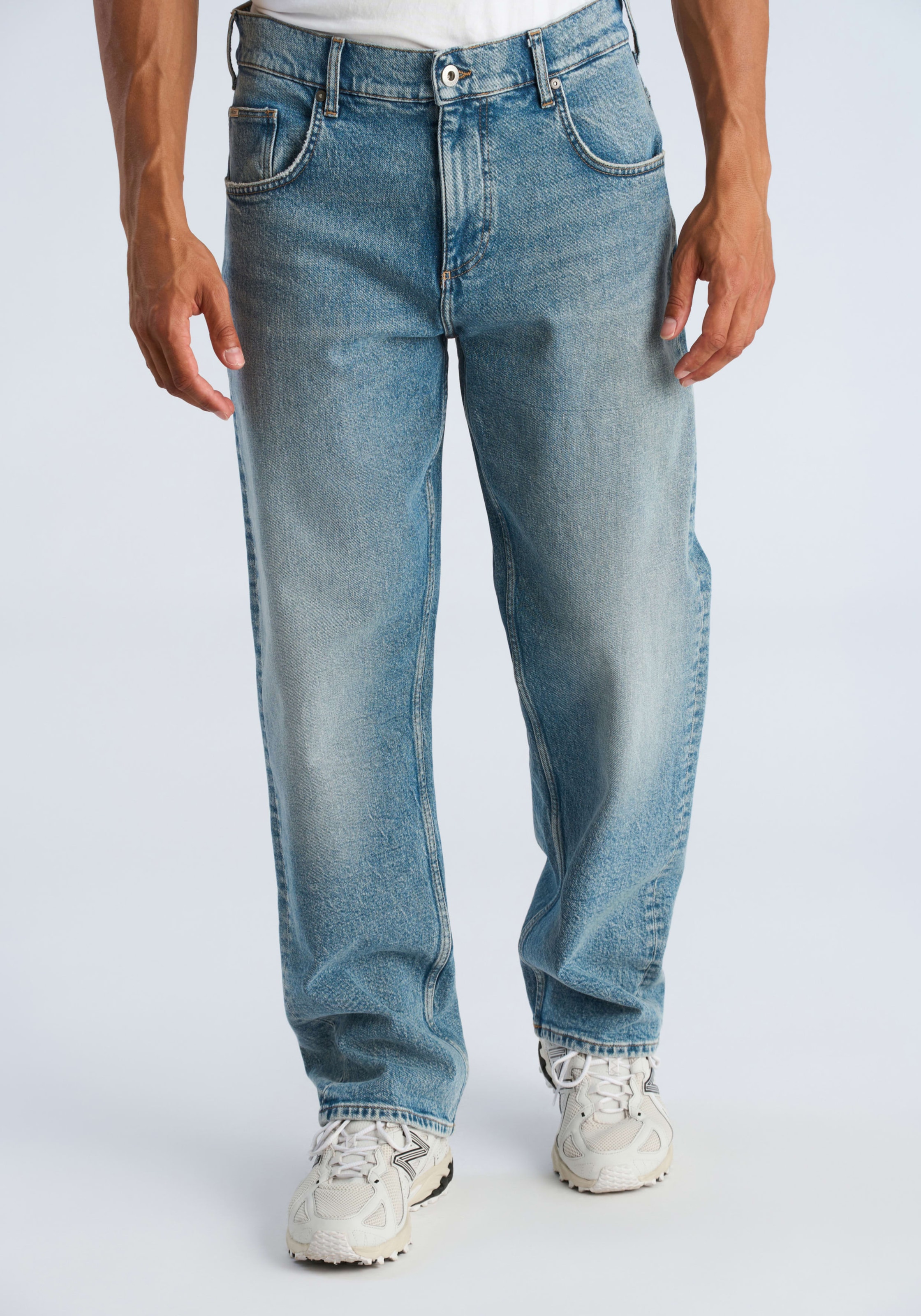 LINDBERGH 5-Pocket-Jeans Extra loose fit / Mit Stretch