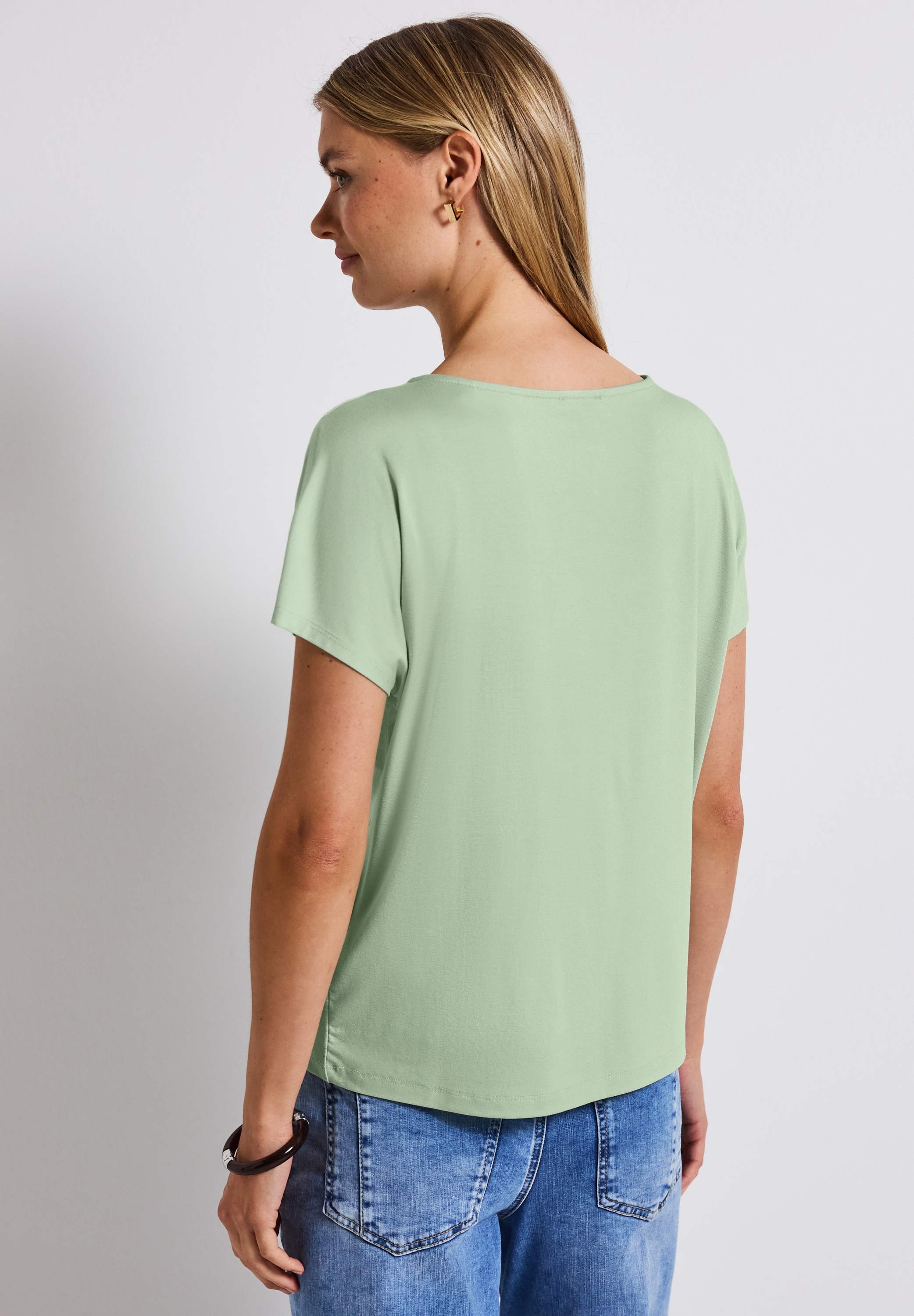STREET ONE Shirttop, mit Cut-Out Detail