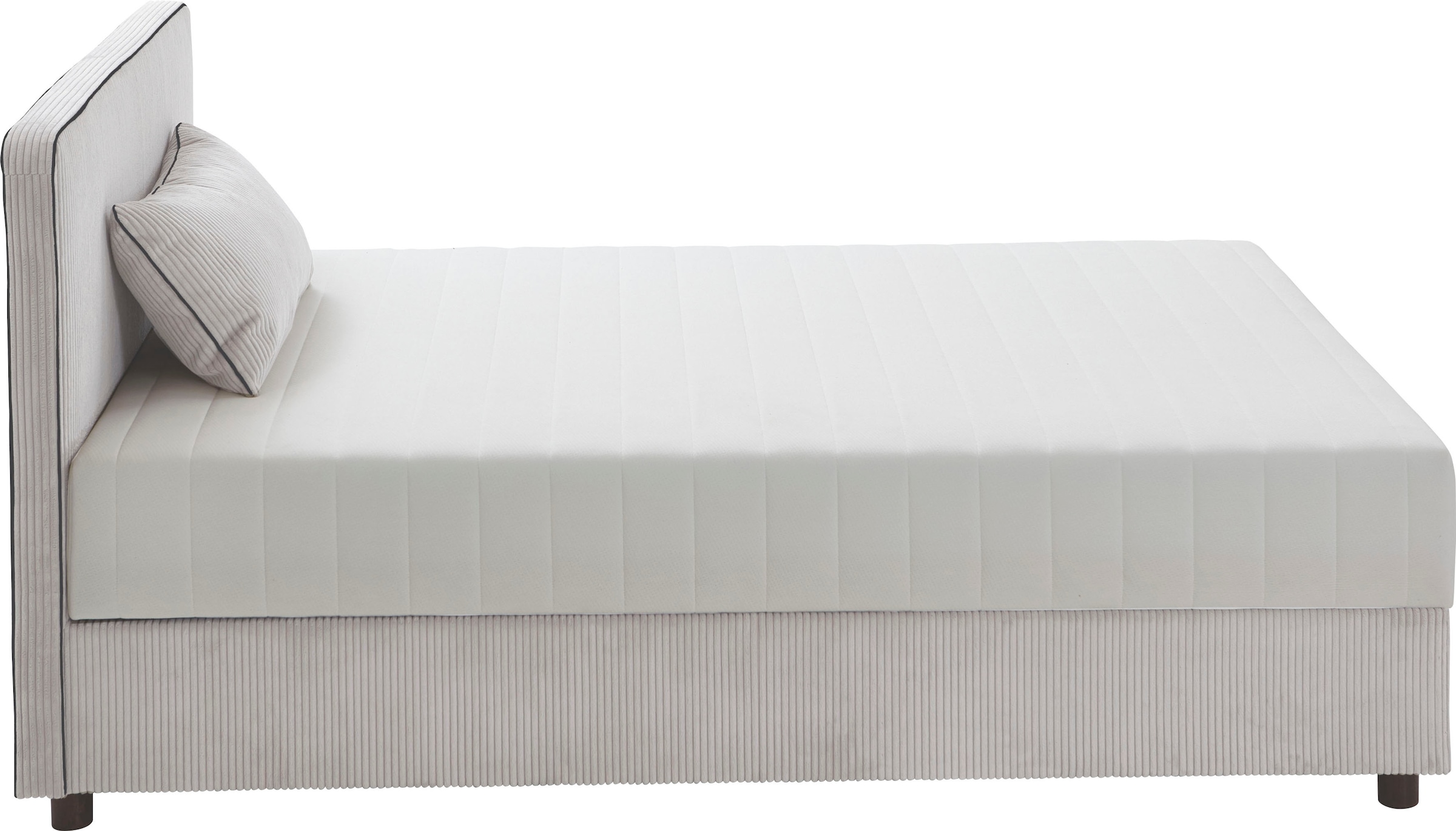 ATLANTIC home collection Bett »Corinna«, Boxbett inkl. Stauraum, Cord, erhältlich in unterschiedlichen Breiten
