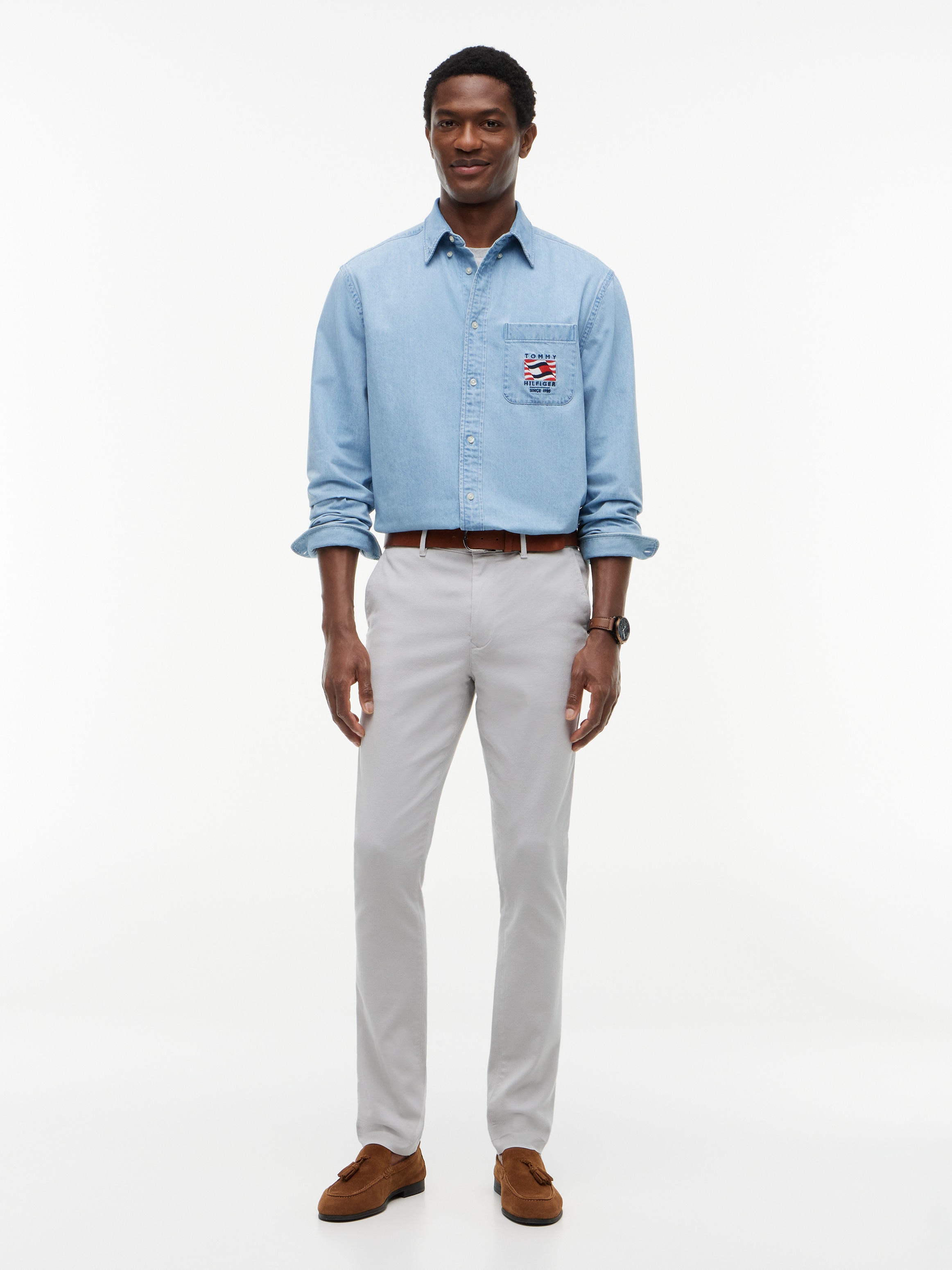 Tommy Hilfiger Chinos »BLEECKER OPEN STRUCTURE«  aus Stretch-Baumwolle, Slim Fit