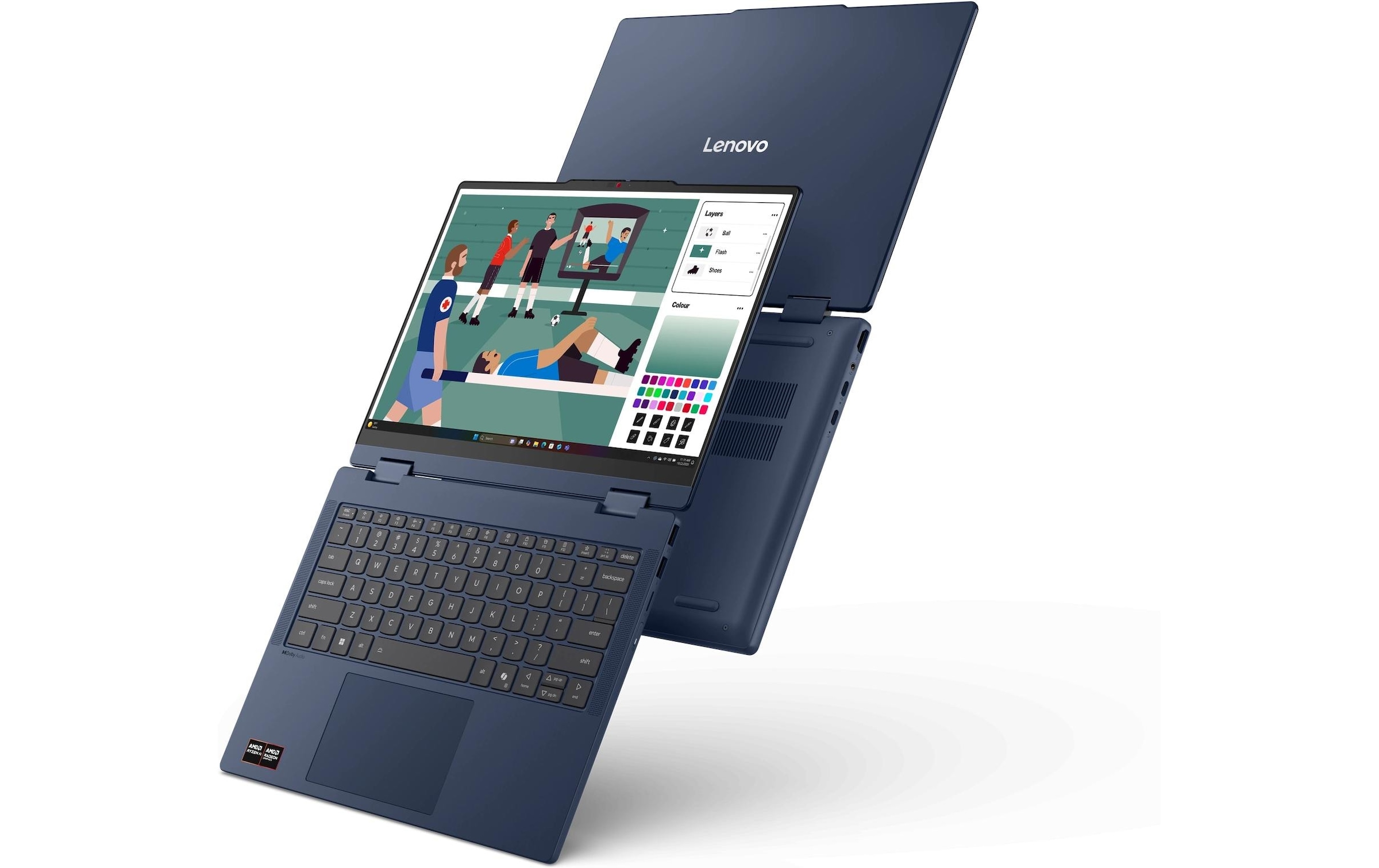 Lenovo Ordinateur portable »IdeaPad 5 2-in-1 14AGP11 Copilot+ PC (AMD)« / 14 ″ AMD Ryzen™ AI 7 NPU intégrée (Neural Processing Unit)
