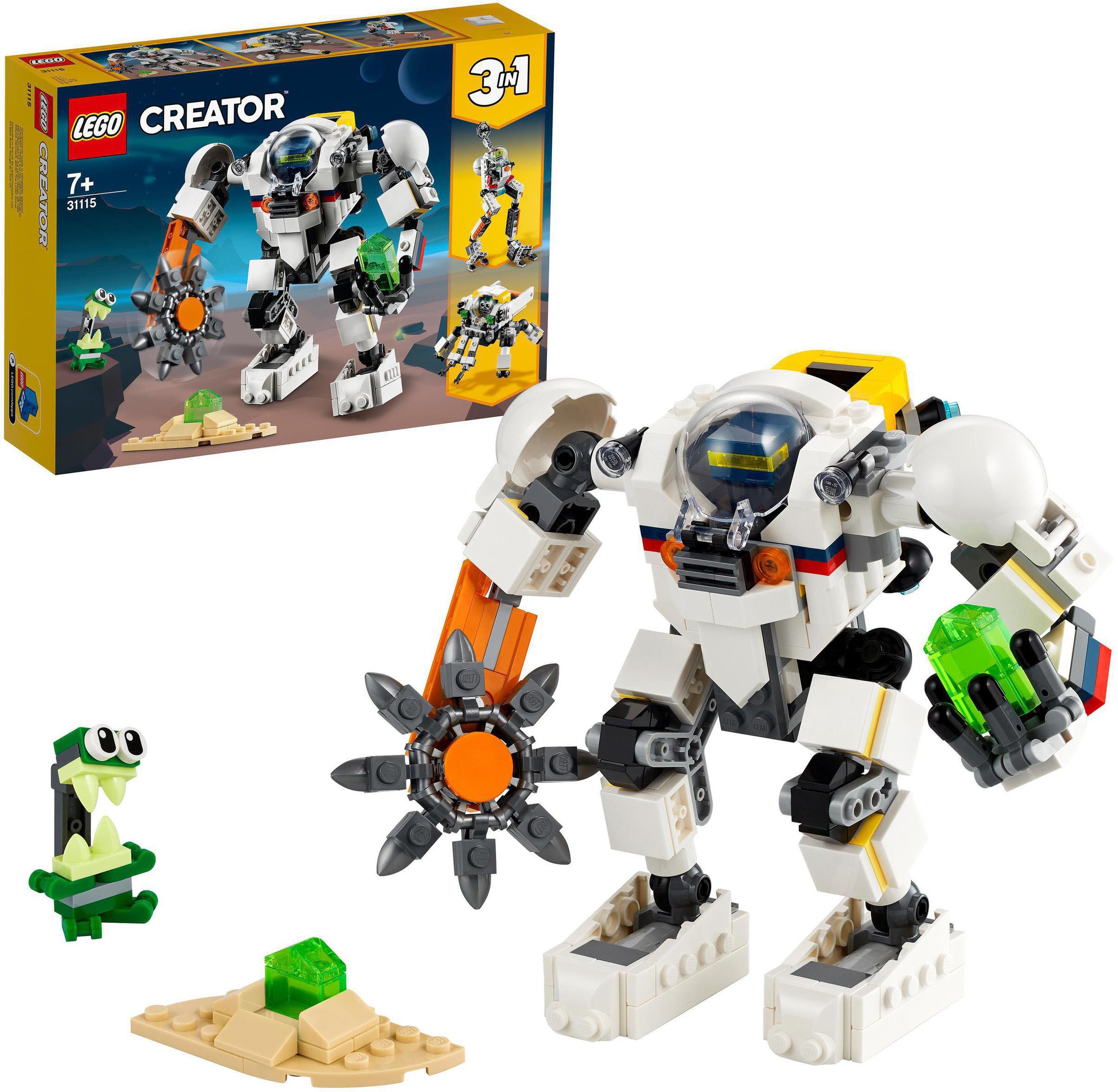 Image of LEGO® Konstruktionsspielsteine »Weltraum-Mech (31115), LEGO® Creator 3in1«, (327 St.), Made in Europe bei Ackermann Versand Schweiz