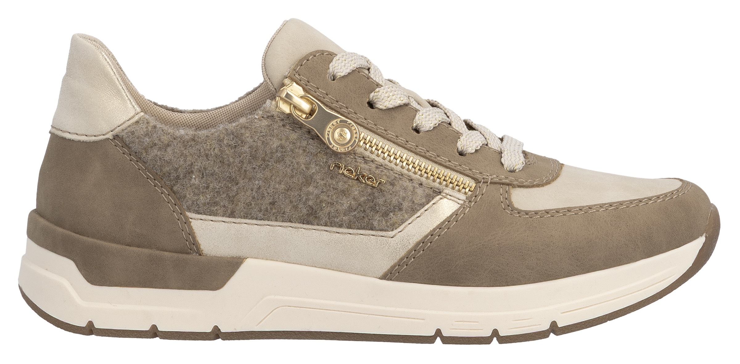 Rieker Sneaker, Freizeitschuh, Schnürschuh, Halbschuh mit modischen Akzenten