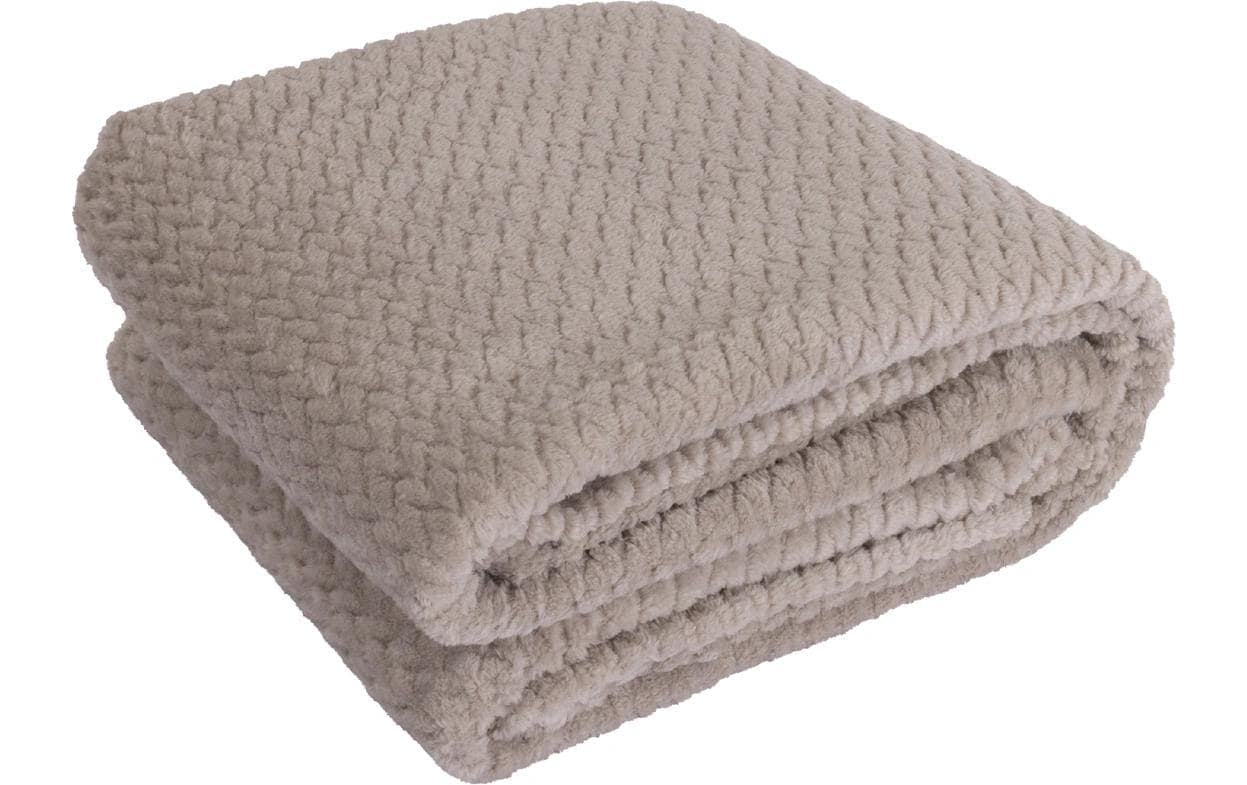 Hubatka TEXTIL Couverture d'intérieur »Plaid Uni 220 x 180 cm«