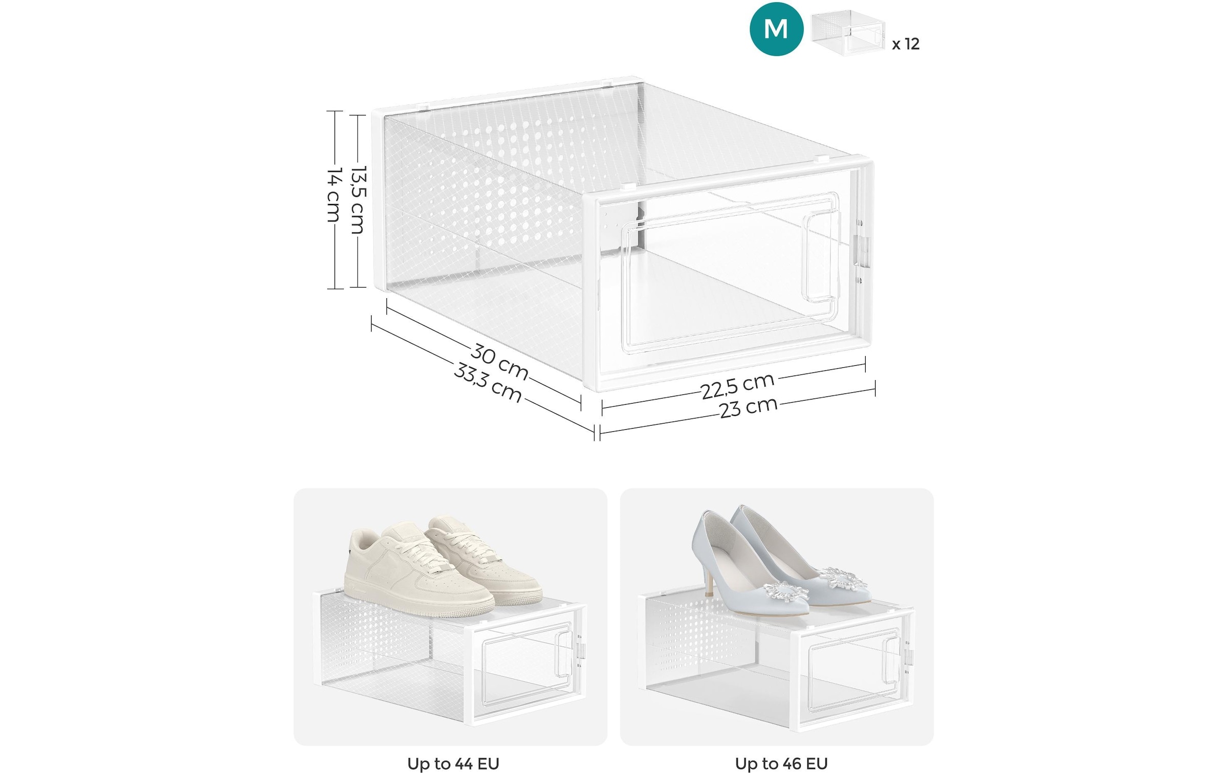 SONGMICS Schuhregal »12 Stück«