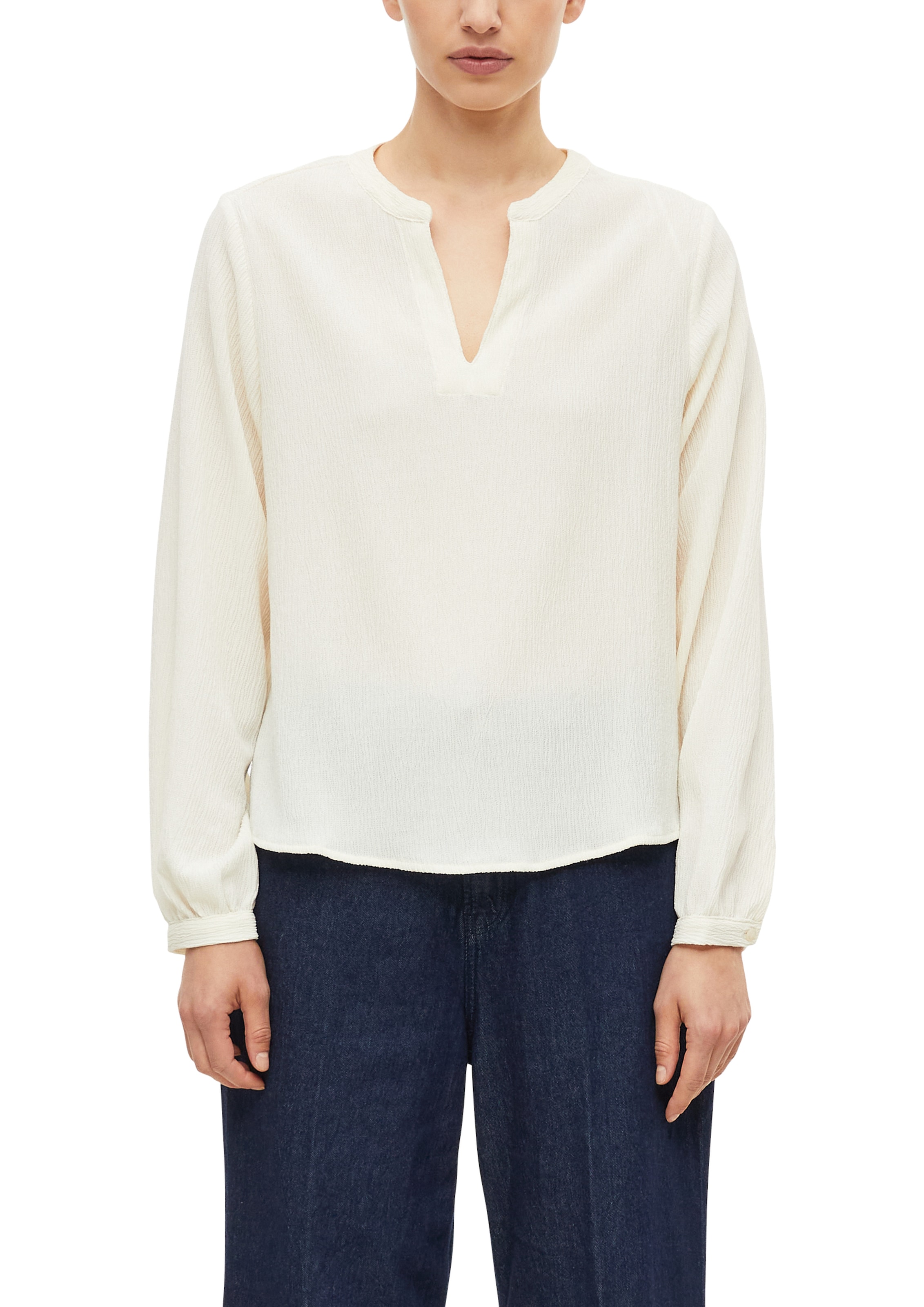 Image of s.Oliver Langarmbluse im Tunika-Stil und mit Splitneck / Stretch
