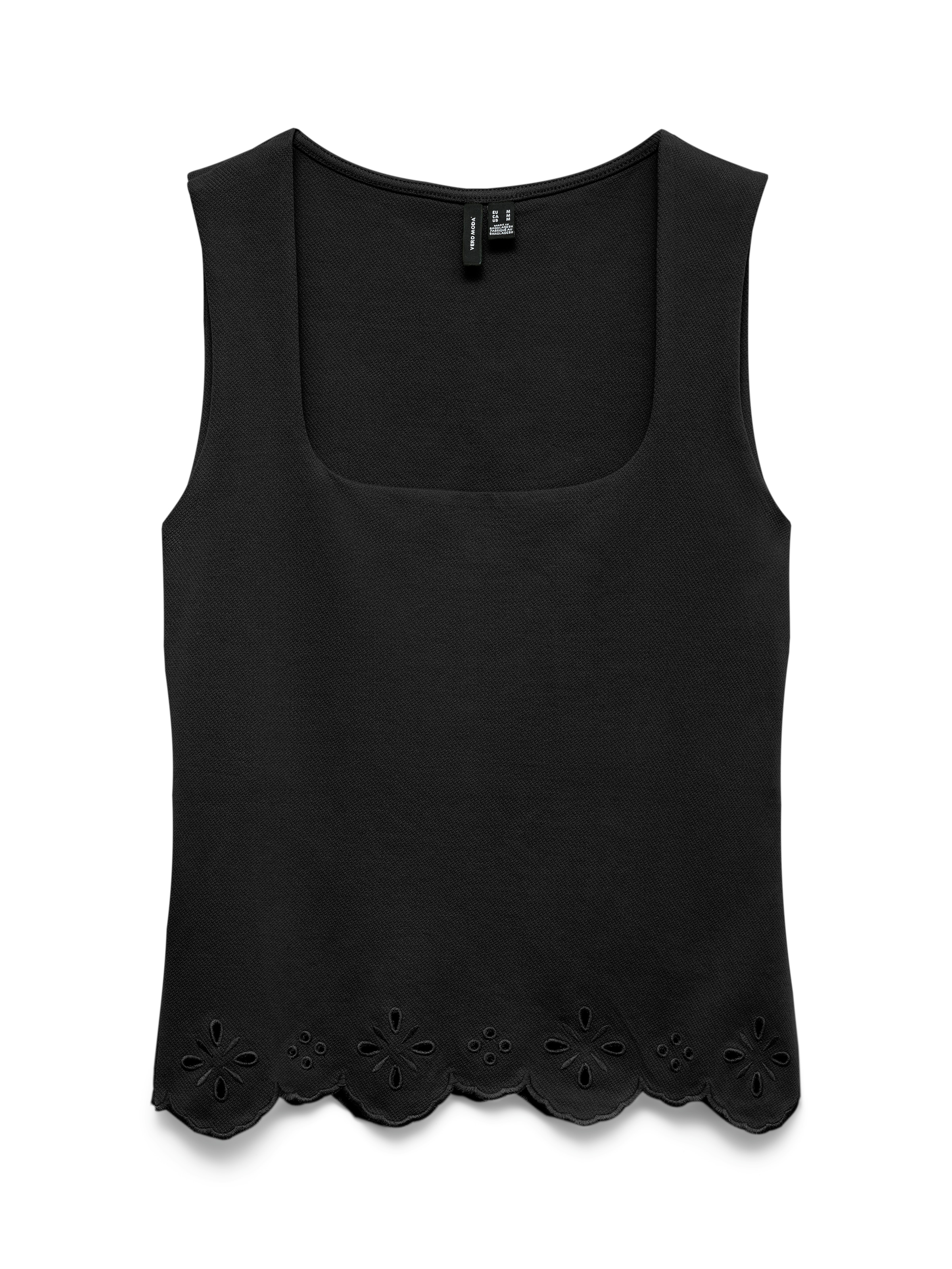Vero Moda Spitzentop »VMLOUISE SL SQUARE NECK TOP JRS« Baumwolle, regular fit