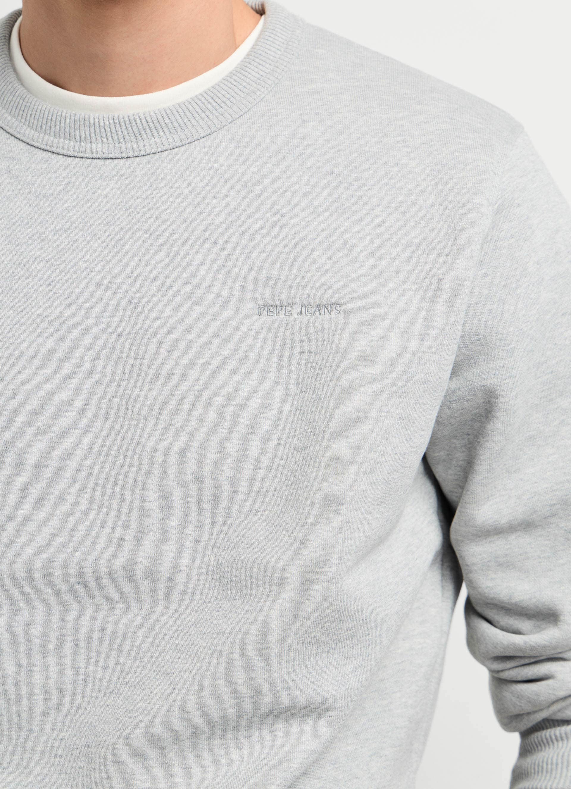 Pepe Jeans Sweat-shirt »JEFFERSON CREW«, avec broderie de logo, mélange de coton
