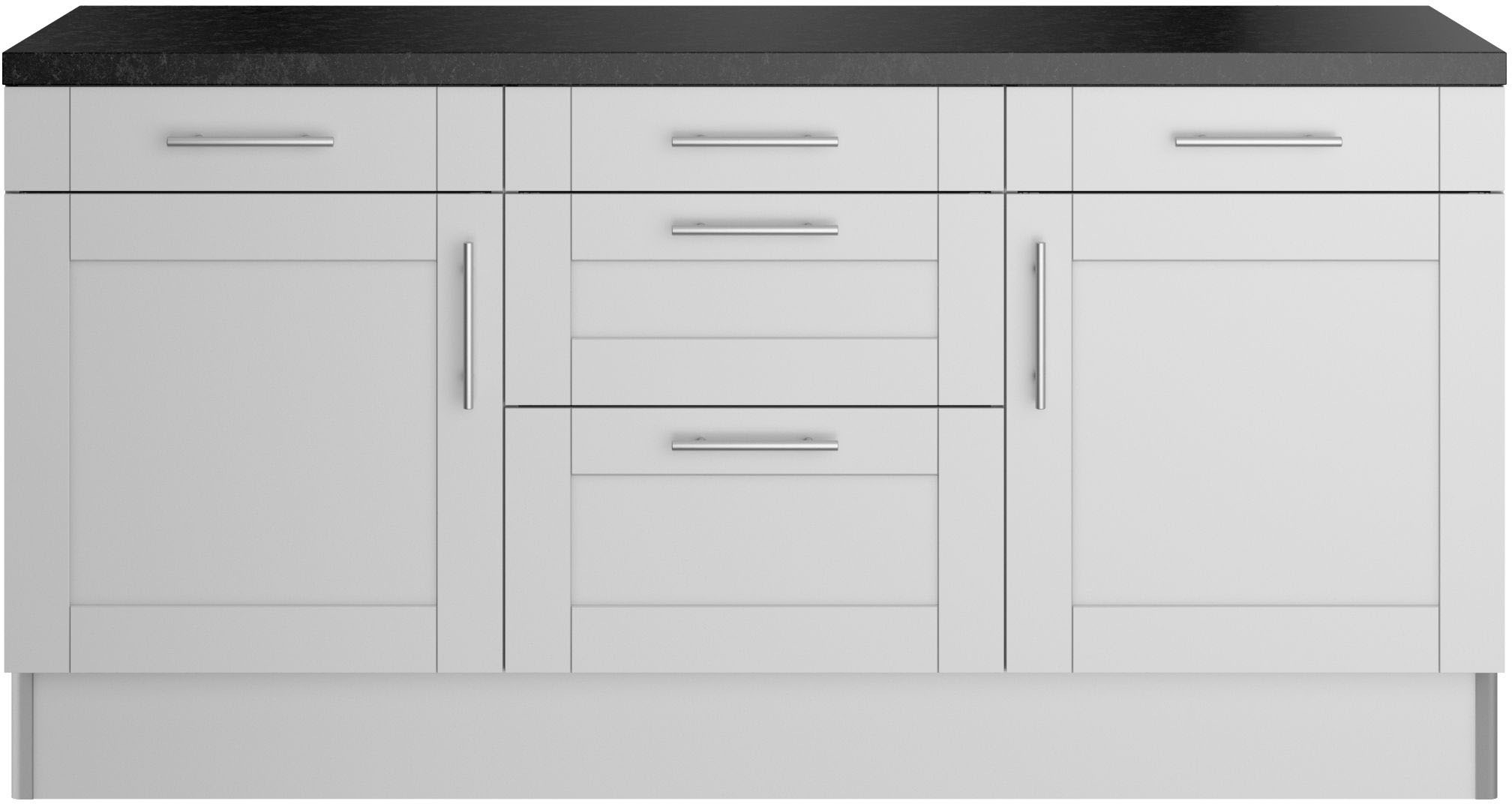 OPTIFIT Küche "Ahus" 180 cm breit, ohne E-Geräte, Soft Close Funktion, MDF Fronten