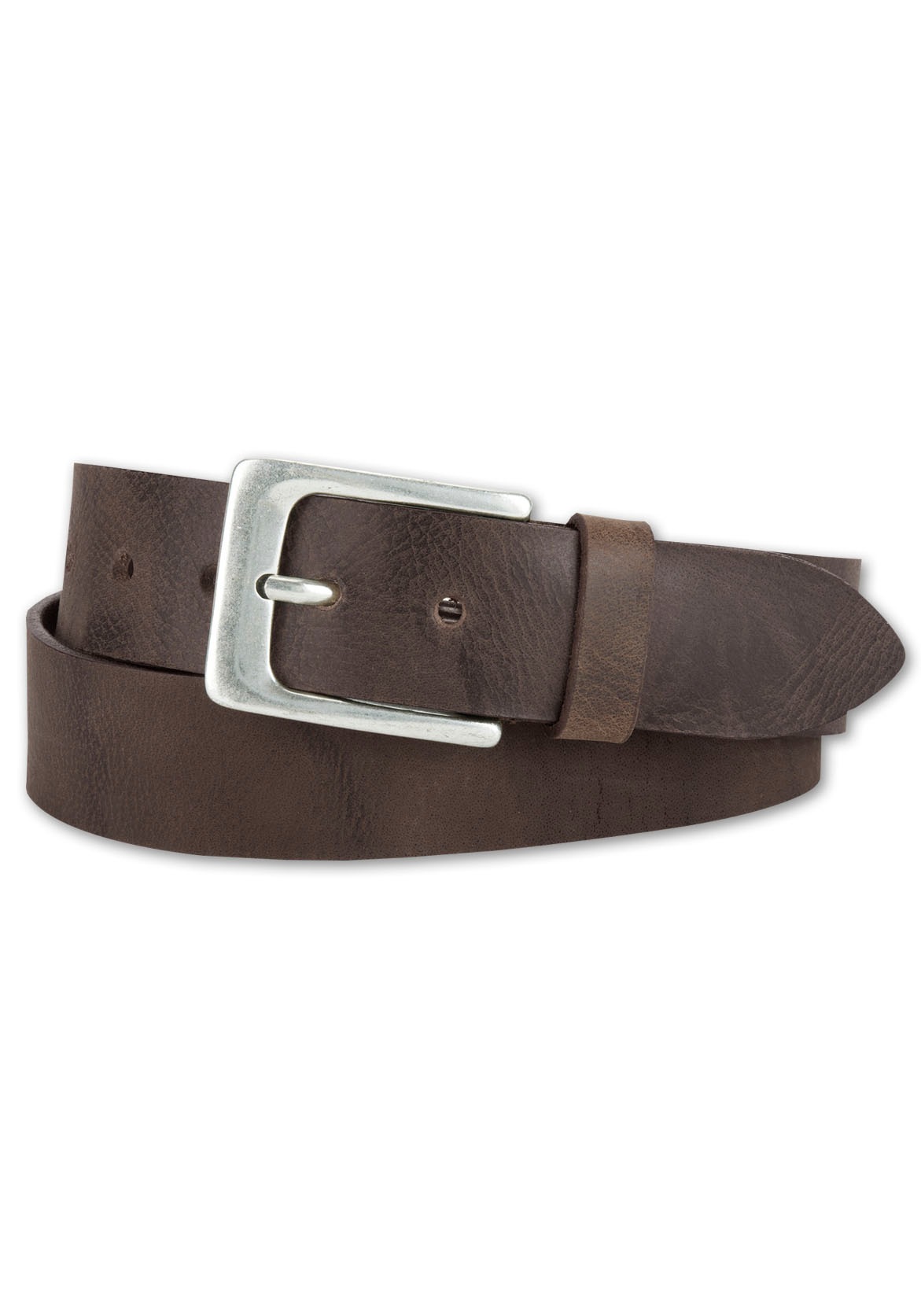 BERND GÖTZ Ledergürtel mit silberfarbener Schliesse