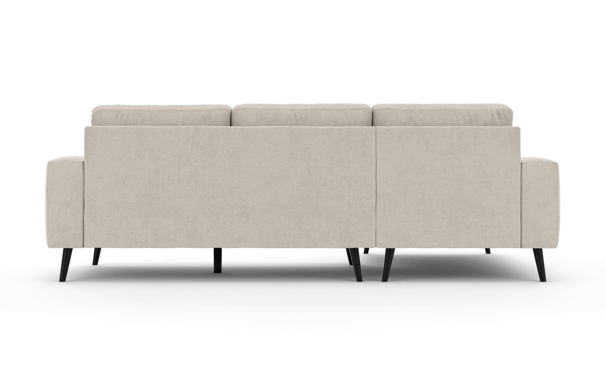 INOSIGN Ecksofa »SERINE mit Recamiere rechts/links bestellbar, Masse B/H/T 253/91/161 cm«, L-Form mit Wellenunterfederung, 3 Rückenkissen, ohne Bettfunktion