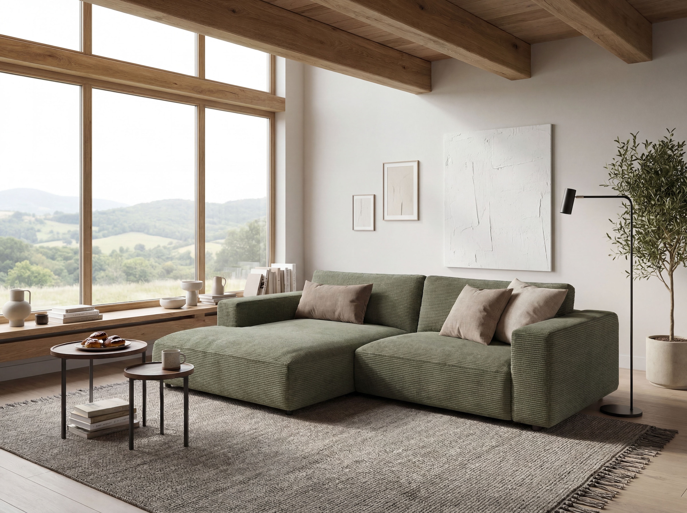 Musterring Canapé d'angle »MR LUCIA, Charakterstarker Lounge-Komfort von Musterring« Fauteuil XXL, coussins de qualité supérieure et look intemporel