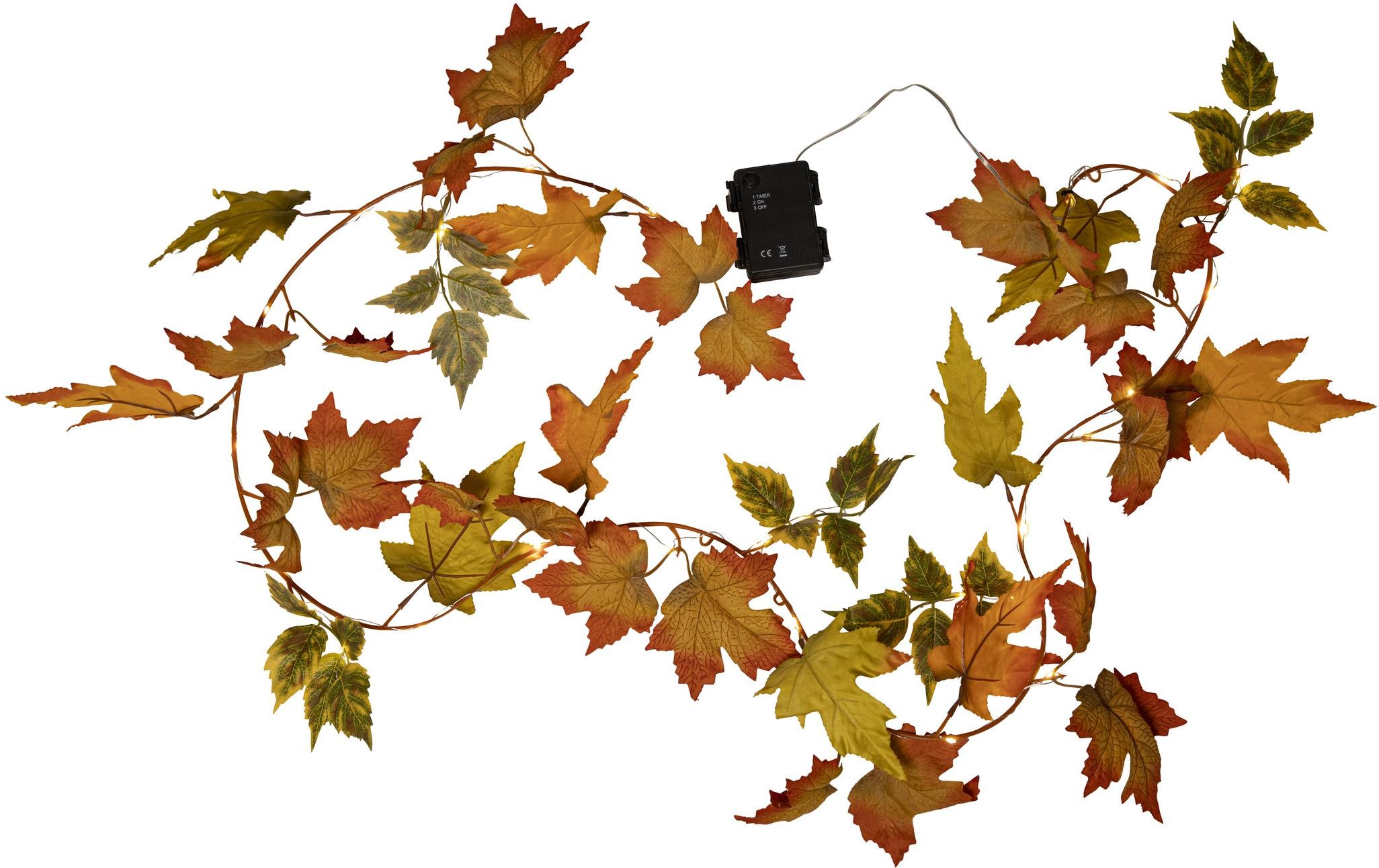 Image of Parforce Traditional Hunting Dekoobjekt "Autumn Indoor, 10 cm Höhe" Dekorative Herbstgirlande mit warmweissem LED-Licht