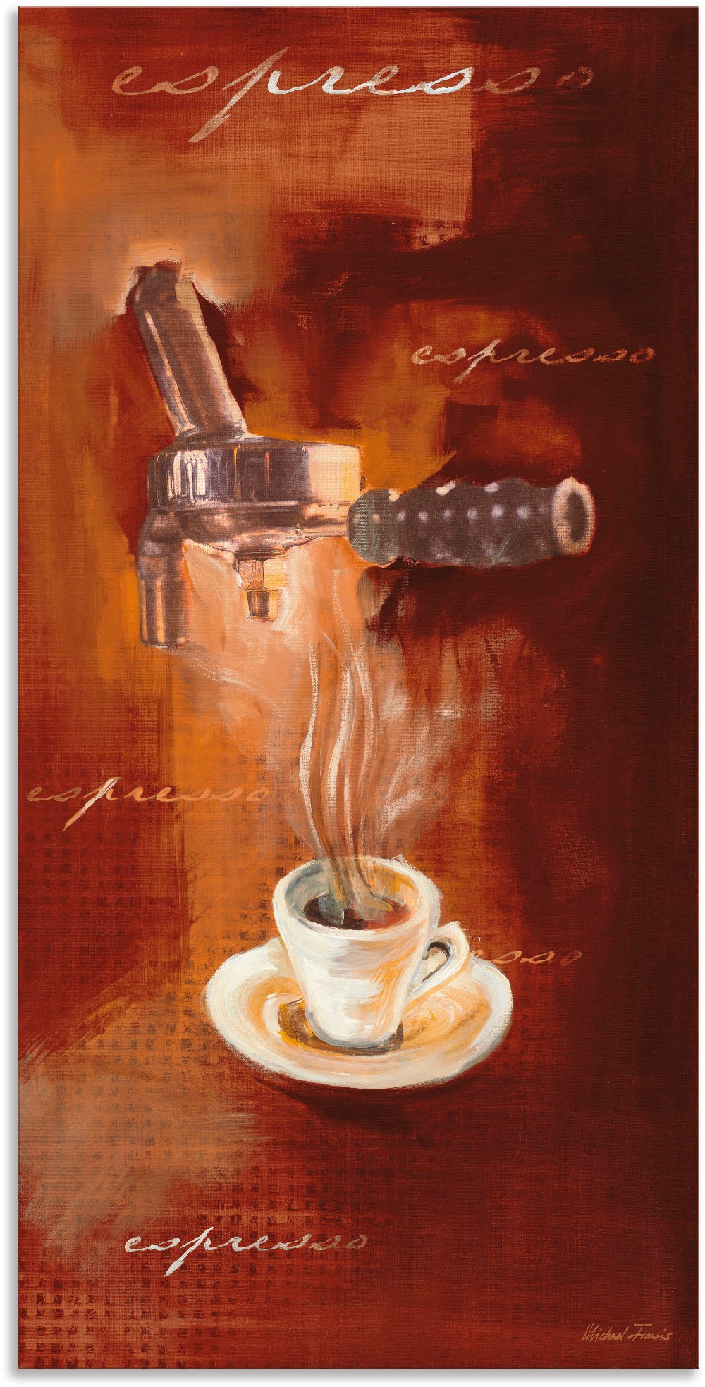 Image of Artland Alu-Dibond-Druck "Espresso I" Getränke 1 Stk. tlg. für Innen- und Aussenbereich geeignet, Outdoorbild
