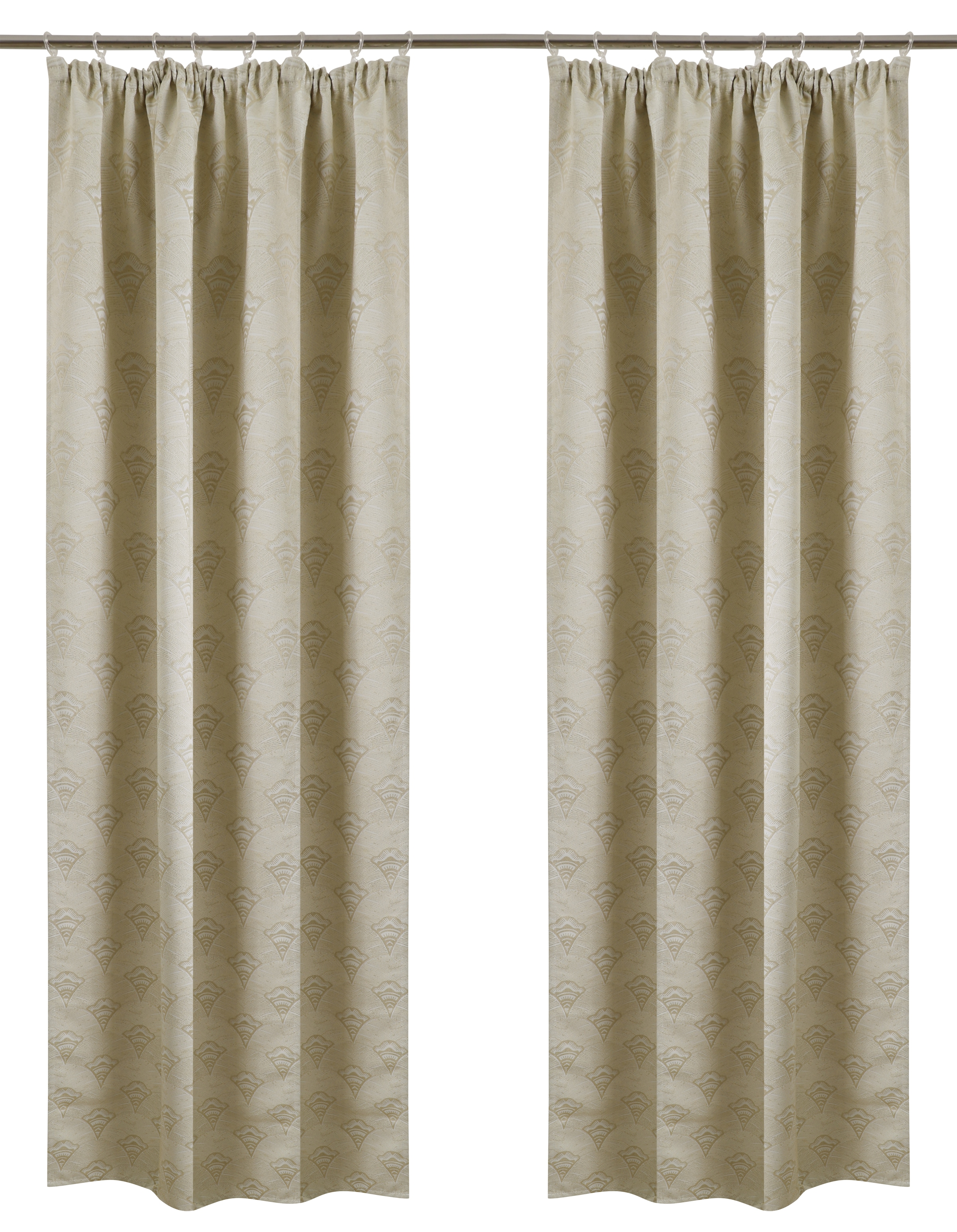 Bruno Banani Verdunkelungsvorhang »Alessio«, (1 St.), Elegantes Muster, Jacquard, verdunkelnder Vorhang, blickdicht,modern