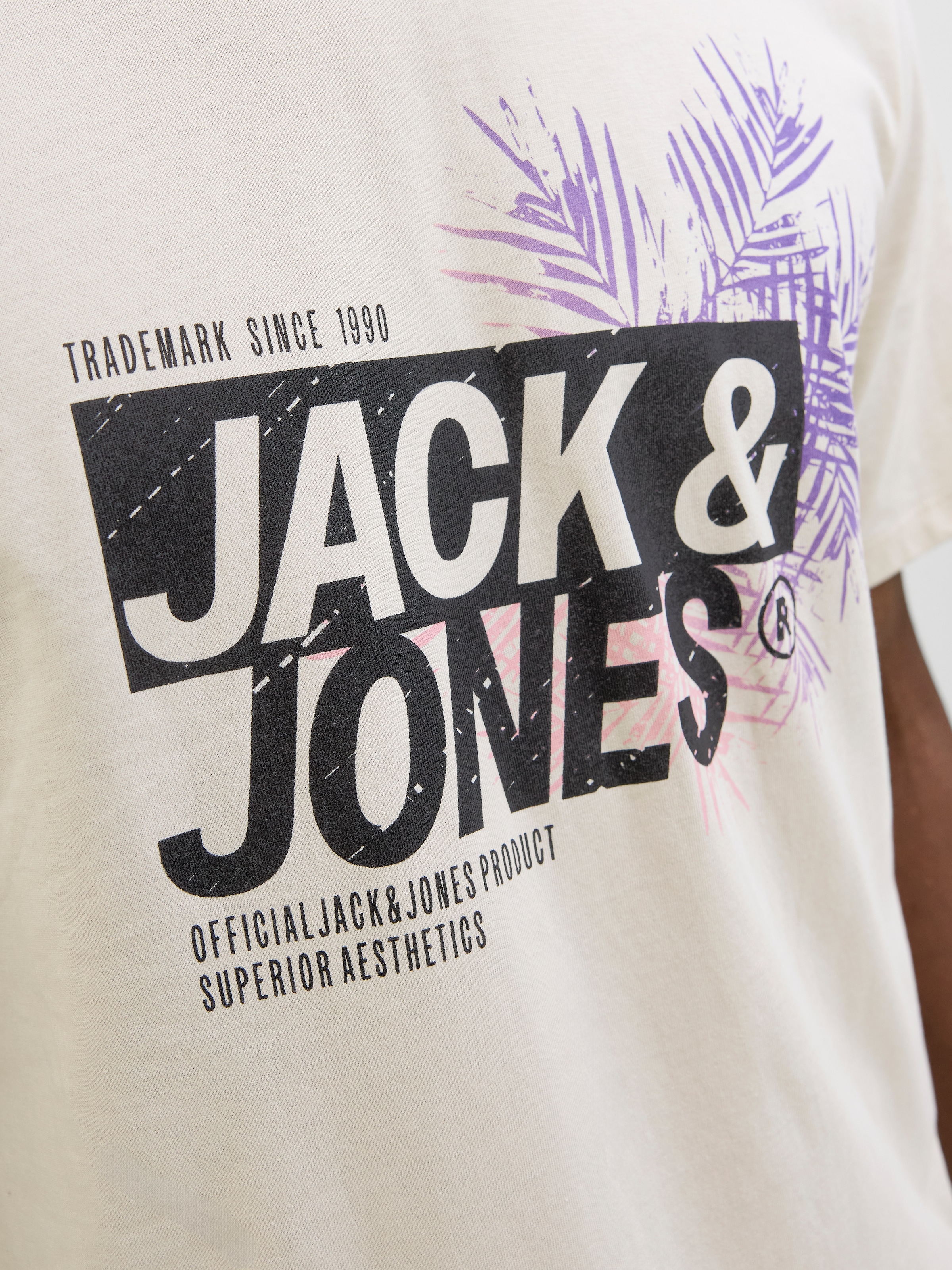 Jack & Jones Print-Shirt »JJJAXON – T-Shirt mit Print, Rundhals und Baumwolle«, Print, modisch, regular fit, Jersey, Rundhals
