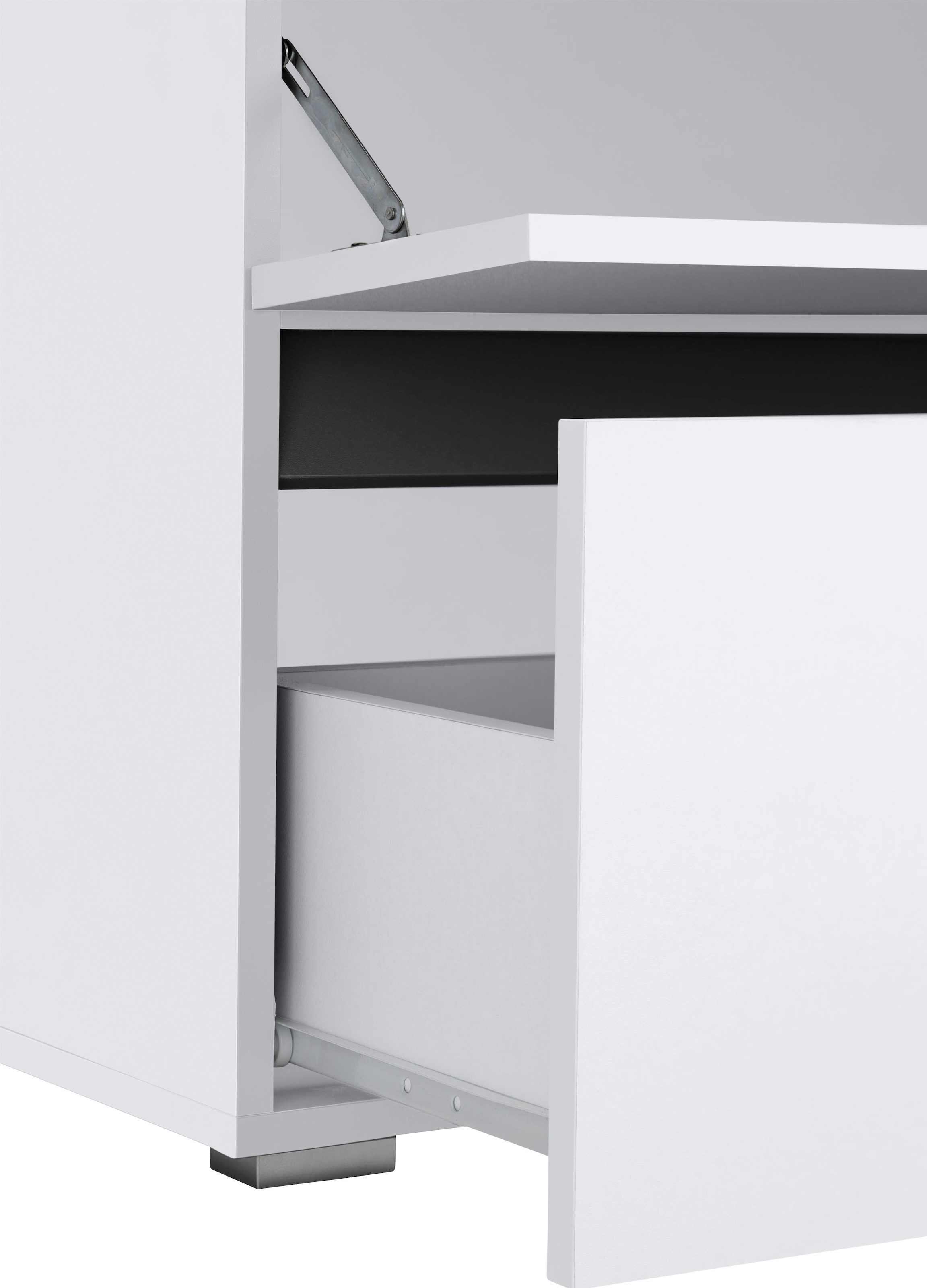 Home affaire Waschbeckenunterschrank »Wisla«, auf 80 cm cm, Siphonausschnitt, Breite Push-to-open-Funktion, versandkostenfrei 55 Höhe