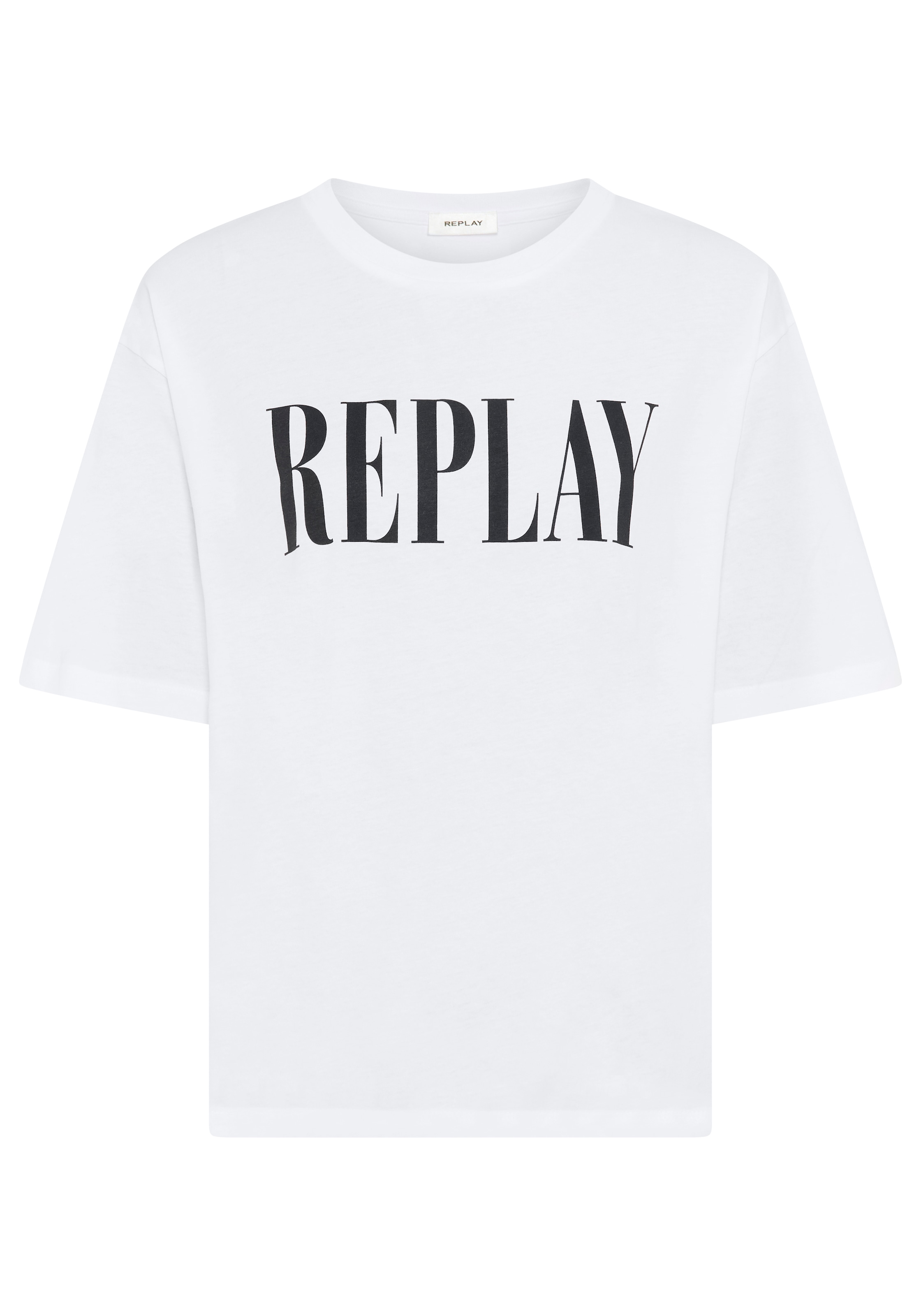 Replay T-Shirt aus Baumwolle, Rundhals