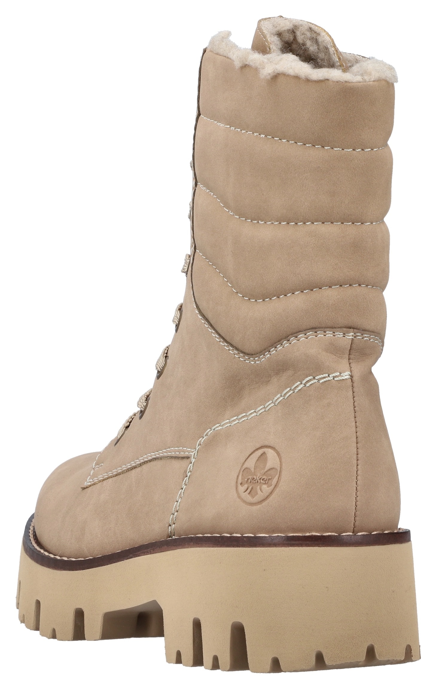 Rieker Winterstiefelette, Winterboots, Schnürboots, Profilsohle, mit Innenreissverschluss
