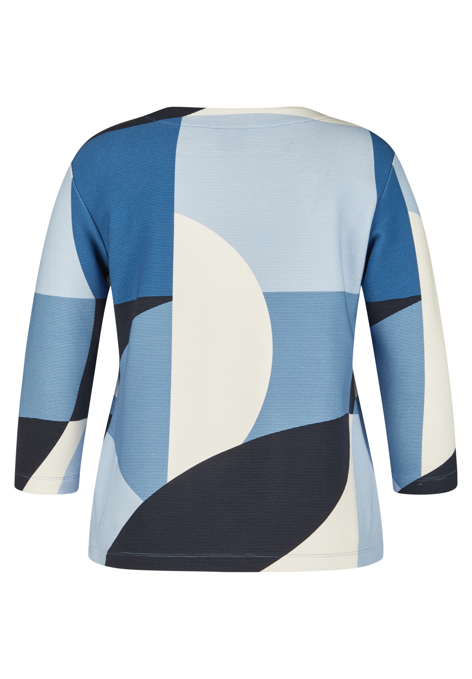 Rabe 3/4-Arm-Shirt, Sommershirt mit All-Over Print und Gflitzersteinen