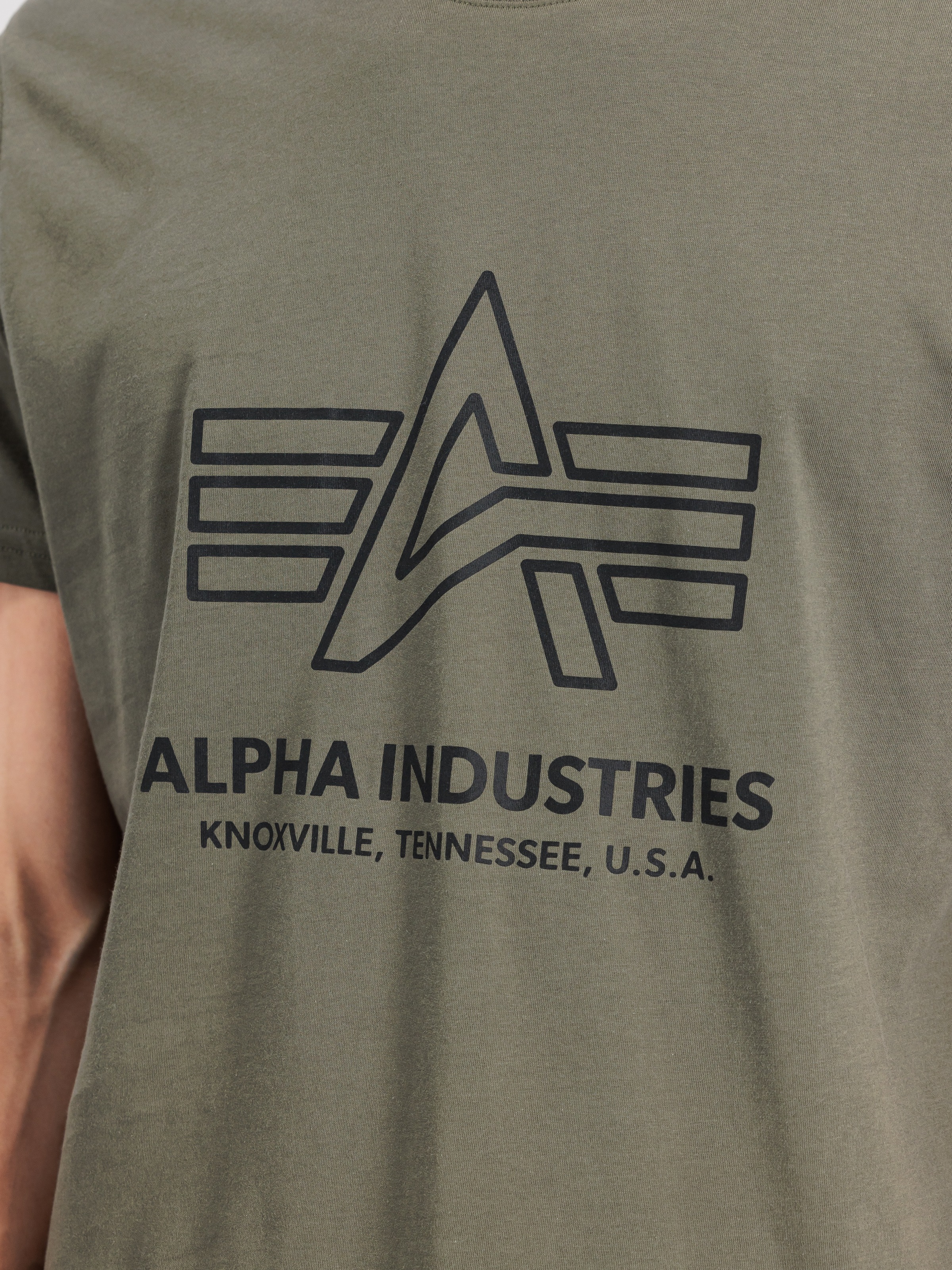 Alpha Industries Shirt à col rond »Logo Print T«