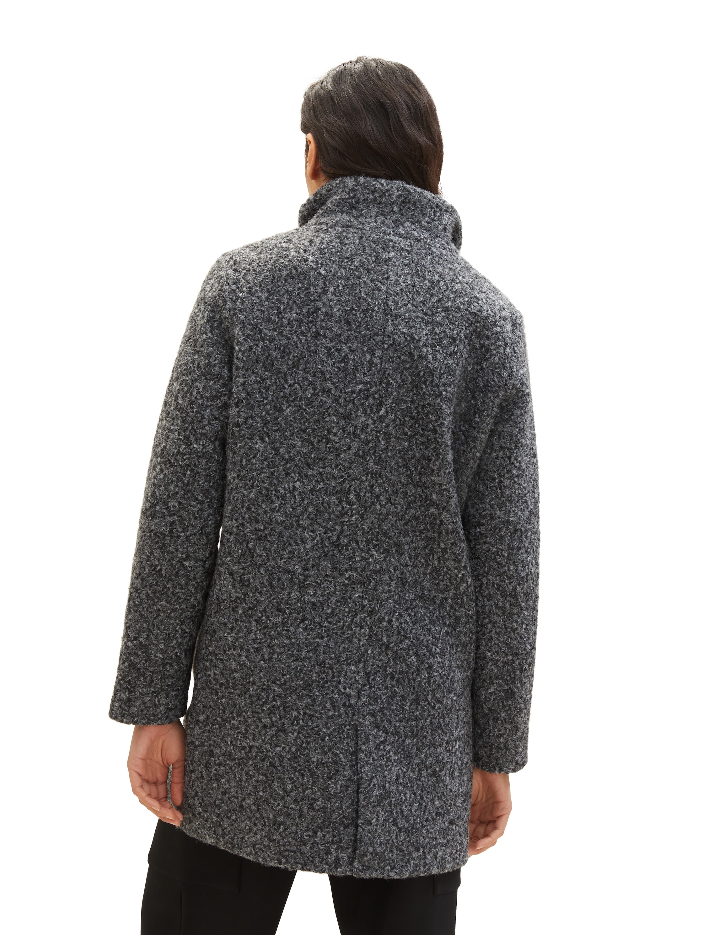 TOM TAILOR Denim Kurzmantel, mit Reissverschluss und Druckknopfleiste