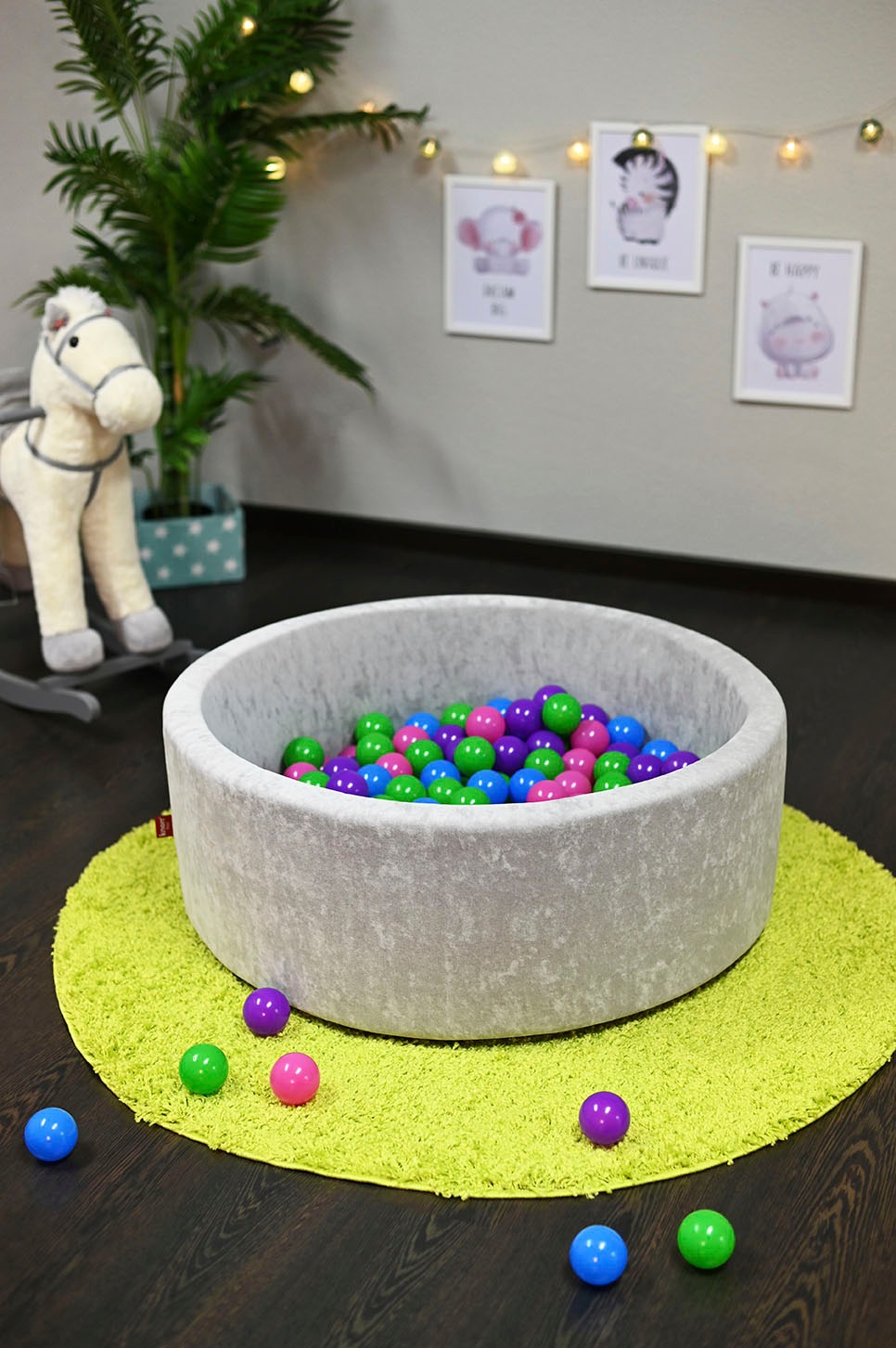 Knorrtoys® Bällebad »Soft, Grey«, mit 300 Bällen softcolor