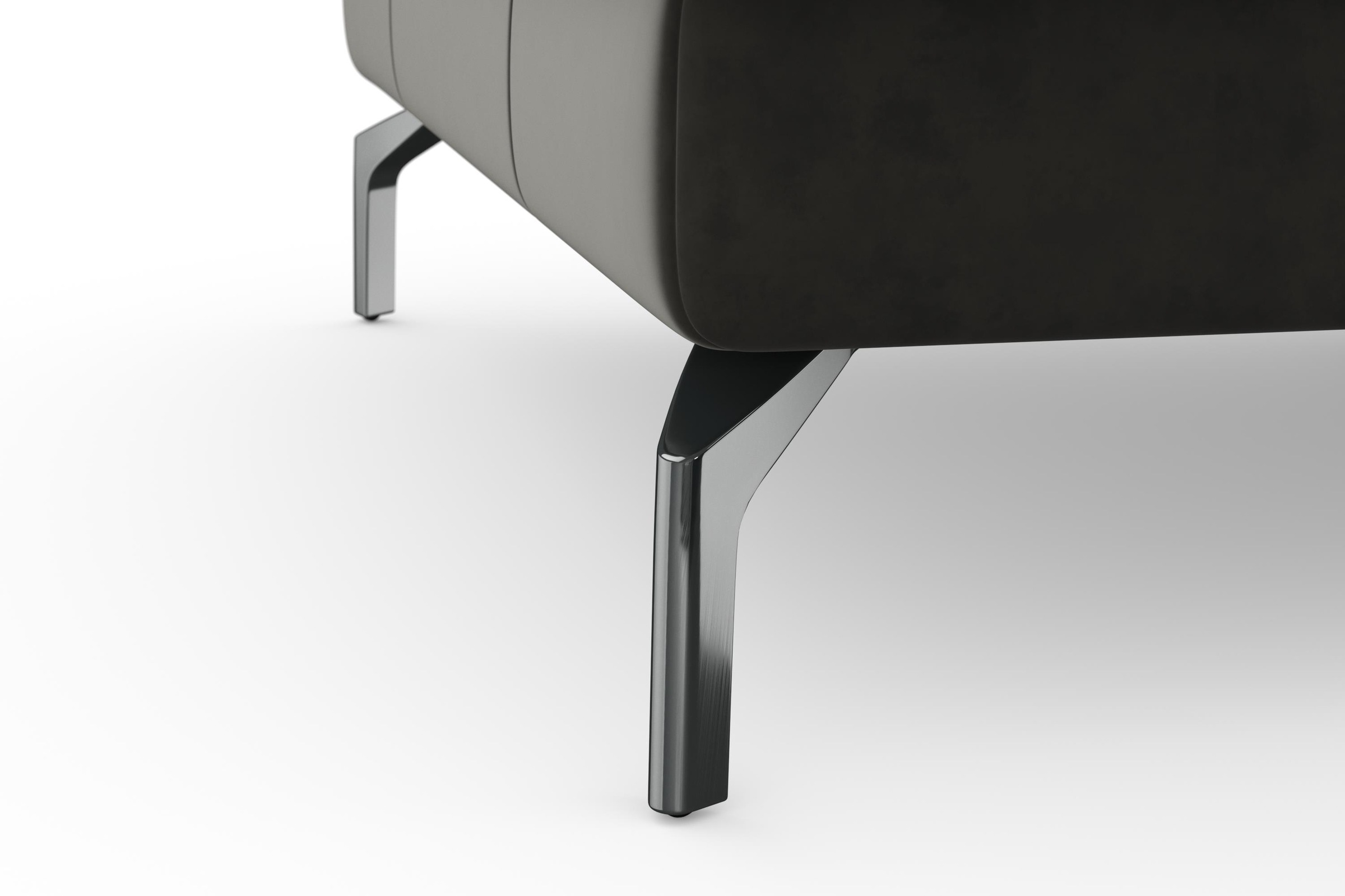 sit&more Ecksofa »Bendigo L-Form« inklusive Sitztiefenverstellung, Bodenfreiheit 15 cm, 2 Fussfarben