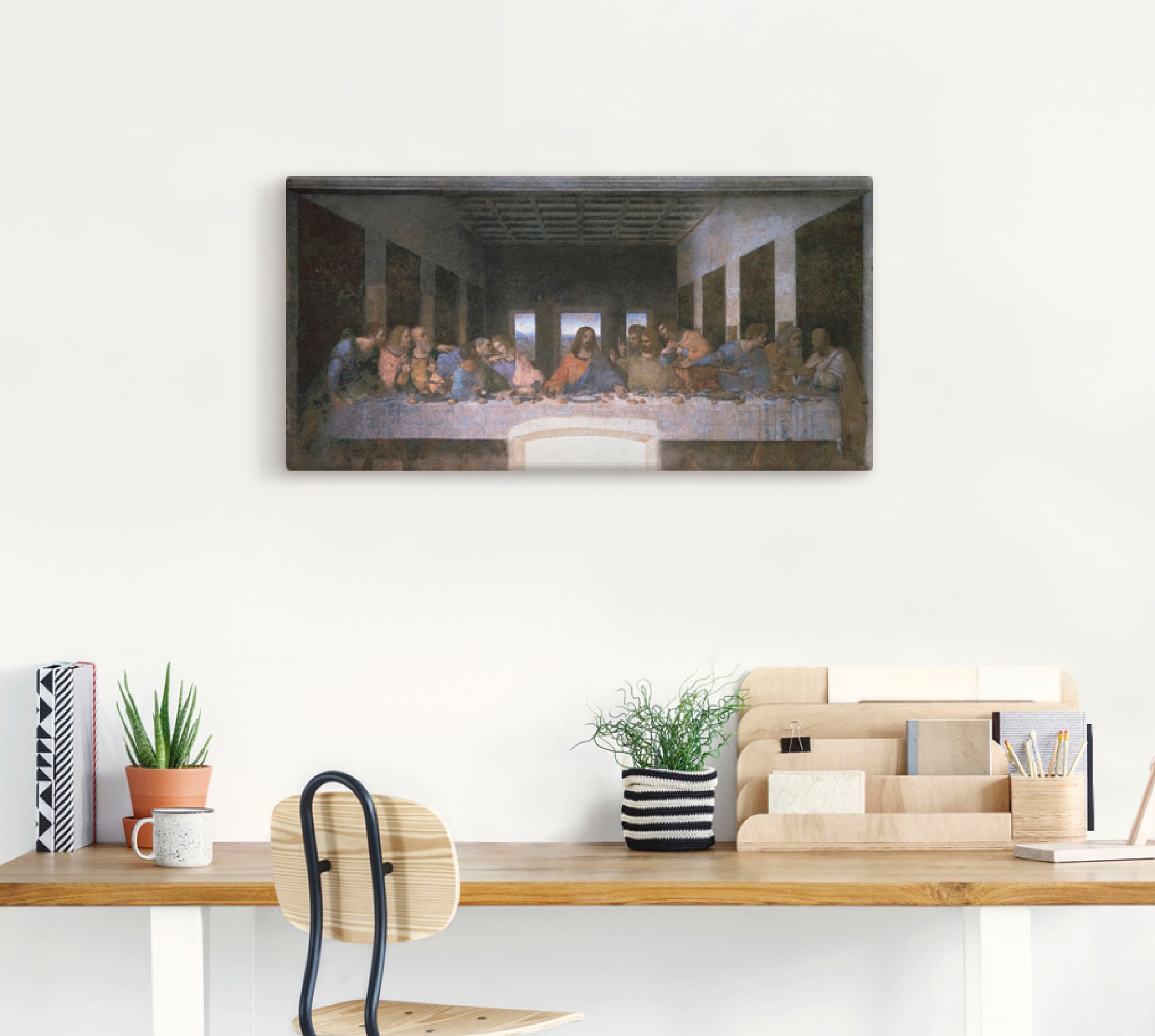 Artland Wandbild »Das letzte oder günstig kaufen Wandaufkleber (1 versch. als Abendmahl«, Poster in St.), Leinwandbild, Grössen Religion