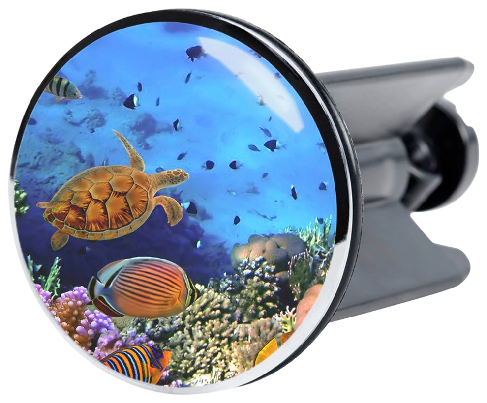 Sanilo Set d'accessoires de salle de bain »Ocean« bestehend aus WC-Sitz, Badteppich, Stöpsel, Seifenspender, WC-Bürste