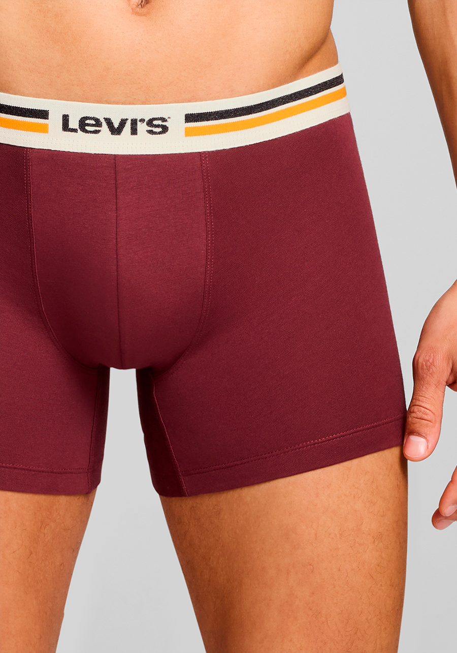 Levi's® Boxershorts »LEVIS MEN PL SPW LOGO BOXER BRIEF ORG 2P« 2er Pack,  mit breitem Logobund