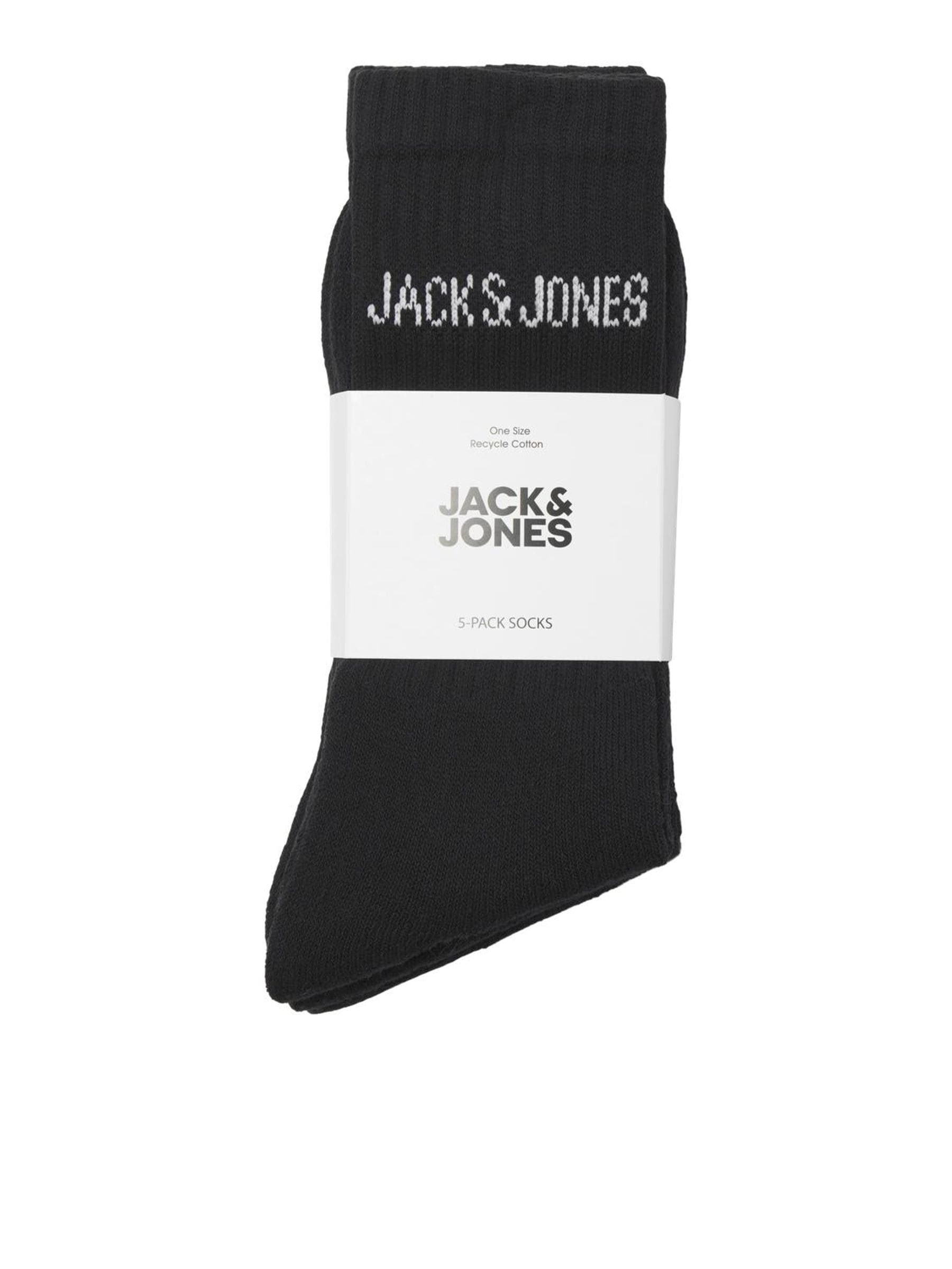 Jack & Jones Tennissocken »JACREGEN TENNIS SOCK 5 PACK NOOS«, (Packung, 5 Paar), mit Stretchanteil