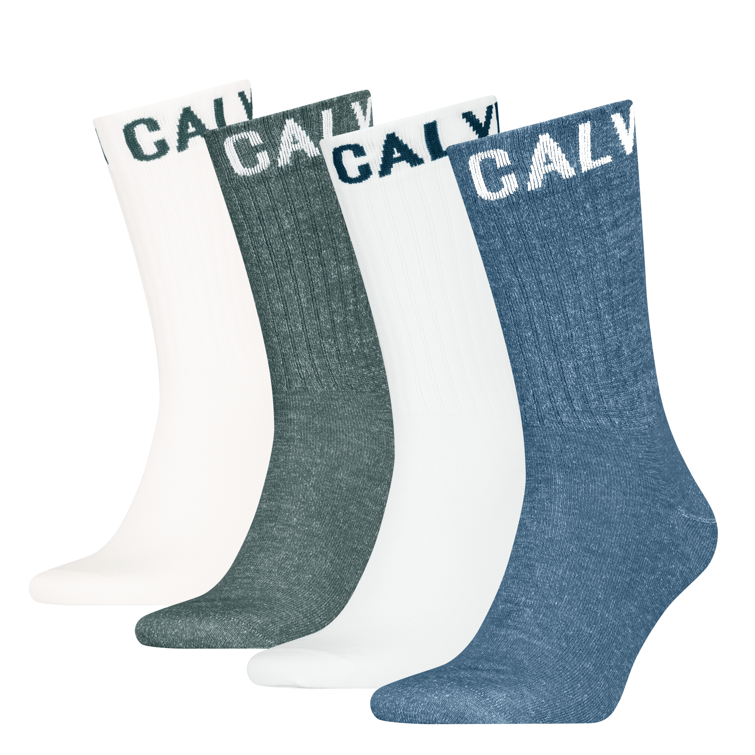 Image of Calvin Klein Jeans Sportsocken "CKJ MEN SOCK RIBBON LOGO ECOM" 4 Paar, mit Logoschriftzug