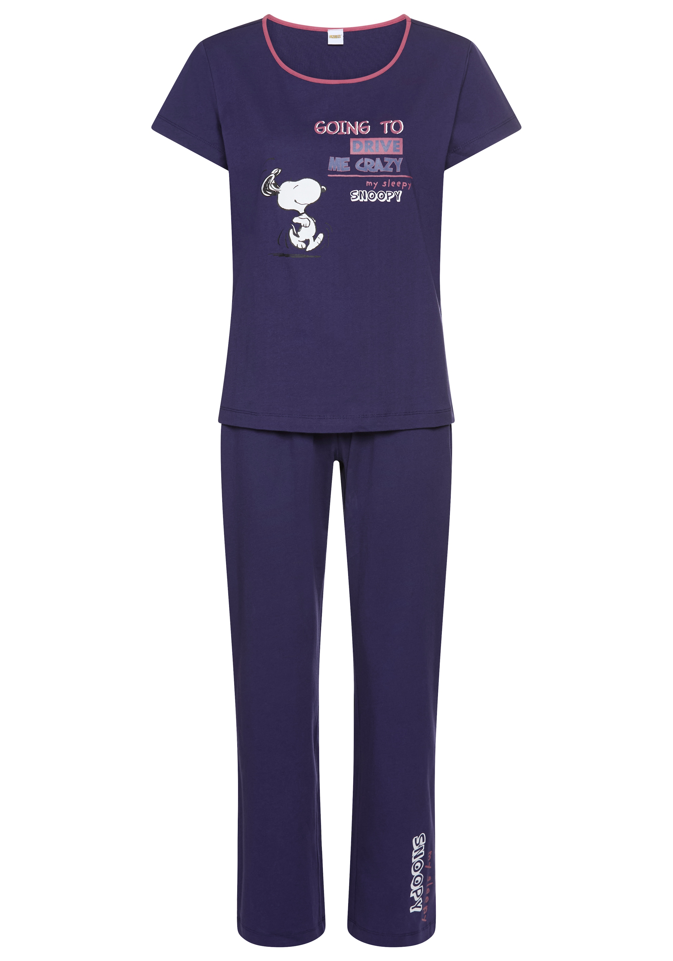 Peanuts Pyjama Set, 2 cuis tlg., mit Snoopy-Druck