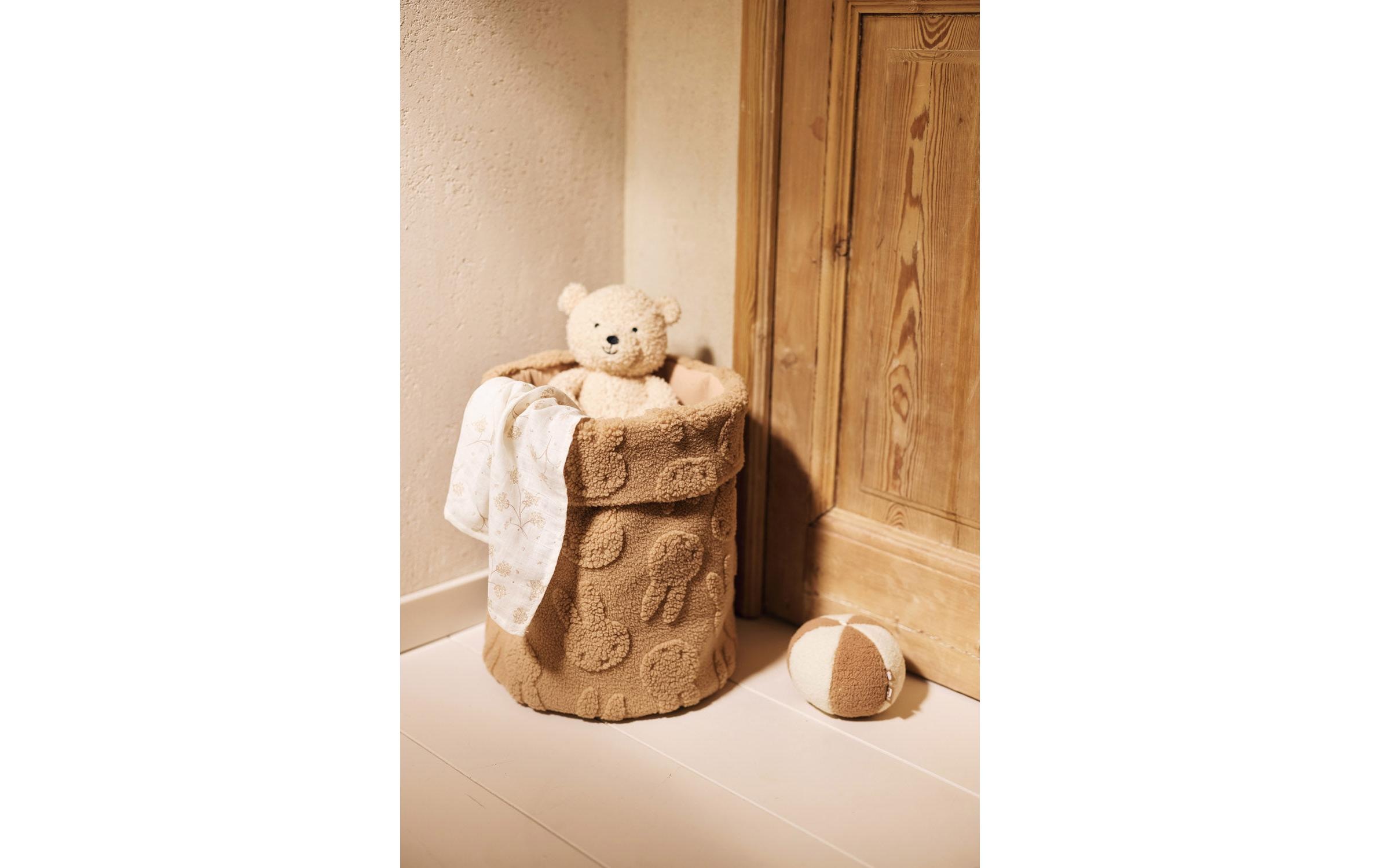 Panier de rangement miffy jacquard teddy biscuit (35 x 30 cm)