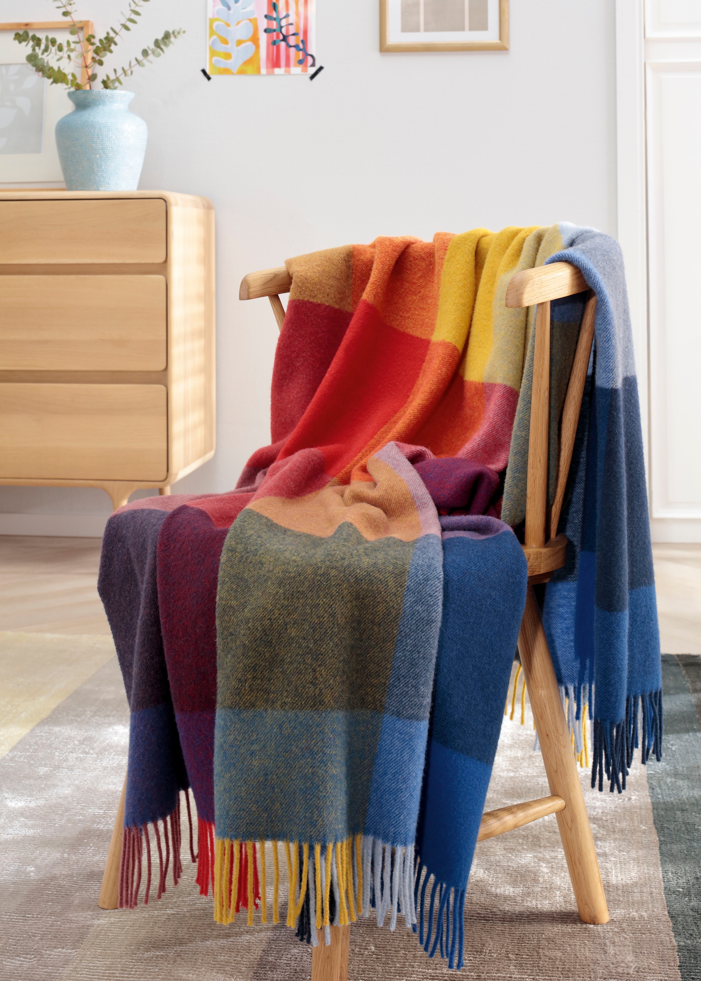 Biederlack Wohndecke »Soft Impression im Doubleface-Look« Wolle-Kaschmir-Mix