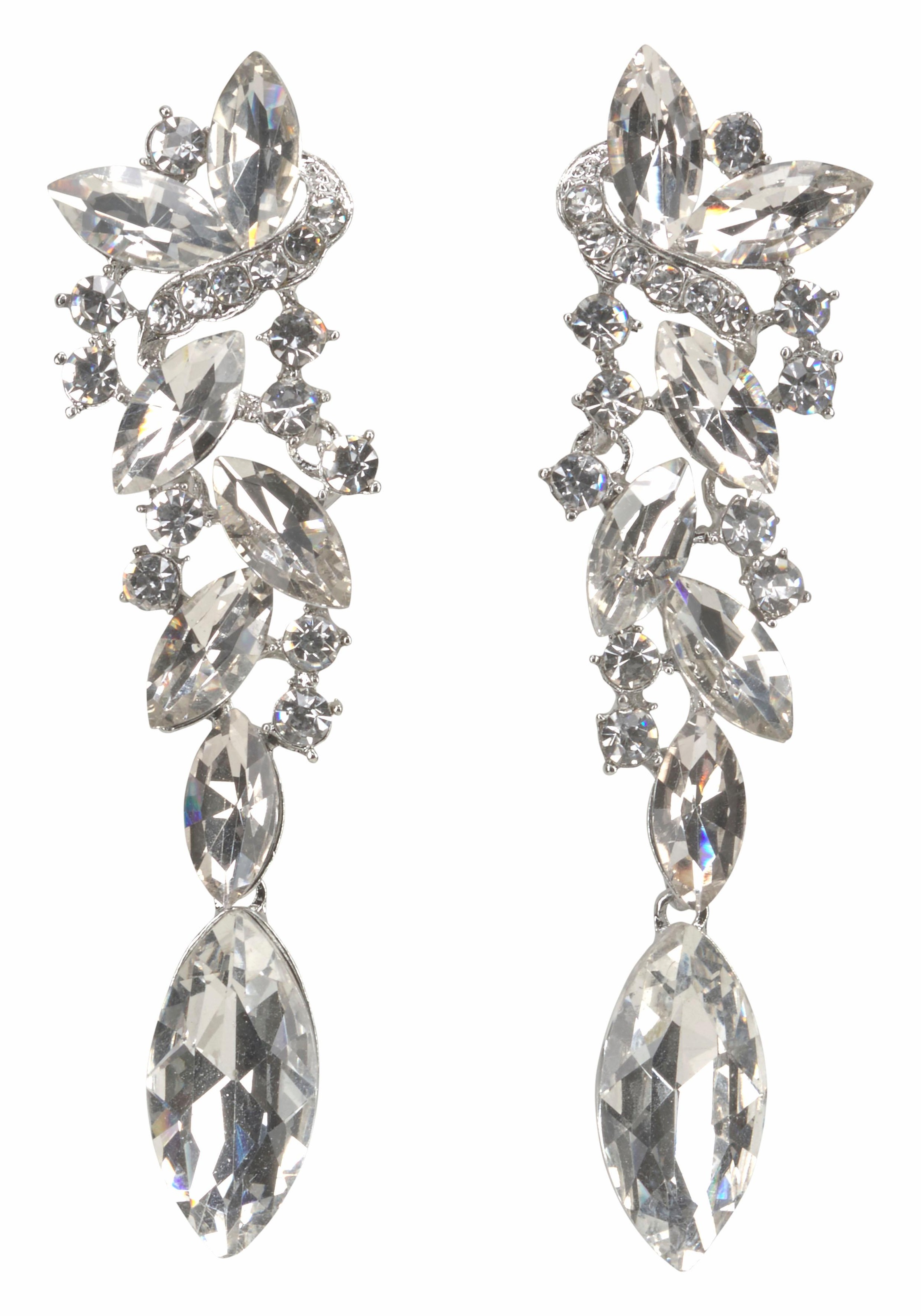 Image of J.Jayz Paar Ohrstecker »Glamouröses Design«, (1 tlg.), mit grossen funkelnden Glassteinen bei Ackermann Versand Schweiz