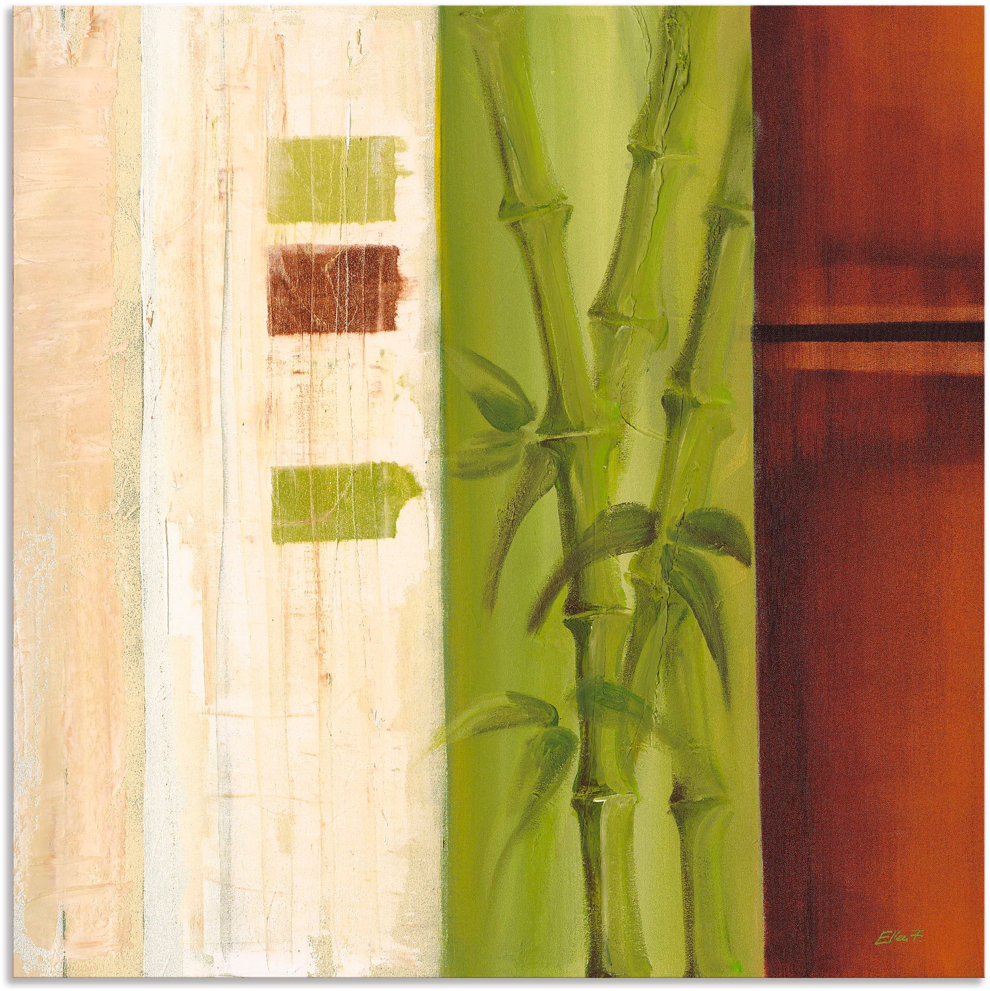 Image of Artland Wandbild »Bambus I«, Gräser, (1 St.), in vielen Grössen & Produktarten - Alubild / Outdoorbild für den Aussenbereich, Leinwandbild, Poster, Wandaufkleber / Wandtattoo auch für Badezimmer geeignet bei Ackermann Versand Schweiz