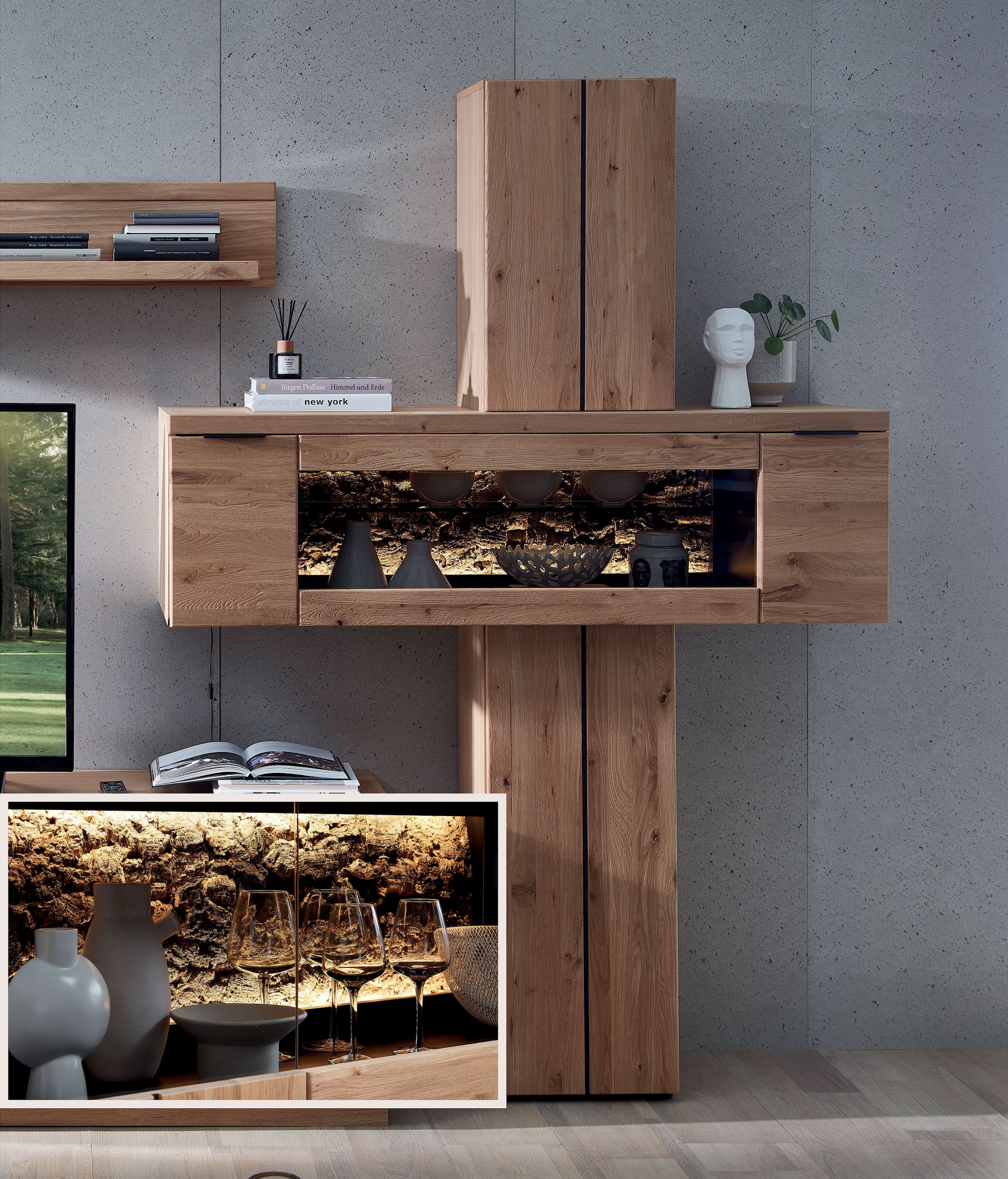 Wohnconcept LED-Leuchtmittel »Donna Profilbeleuchtung 2-er Set 780mm« 2 Stk. Warmweiss Warmweiss, Handschalter und dimmbarer Trafoeinheit