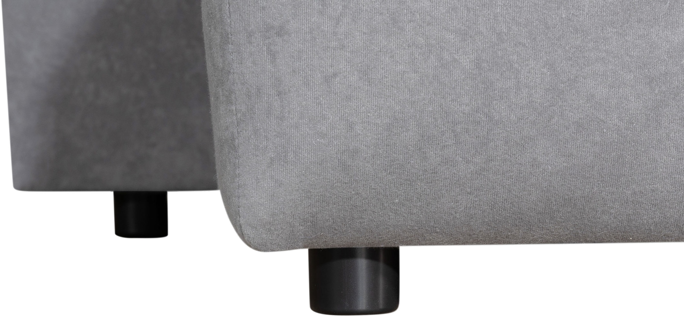 GOODproduct Paysage de salon »Jessy U-Form, B: 313 cm, in Cord & weiteren Bezügen« Fonction couchage, coffre de lit, rembourrage ressorts ensachés