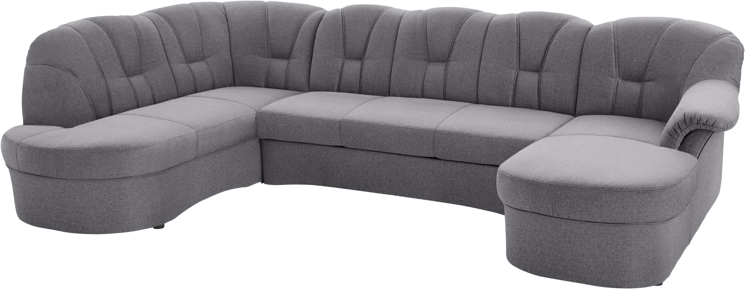 DOMO collection Wohnlandschaft »Papenburg U-Form«, in grosser Farbvielfalt, wahlweise Bettfunktion, frei im Raum stellbar