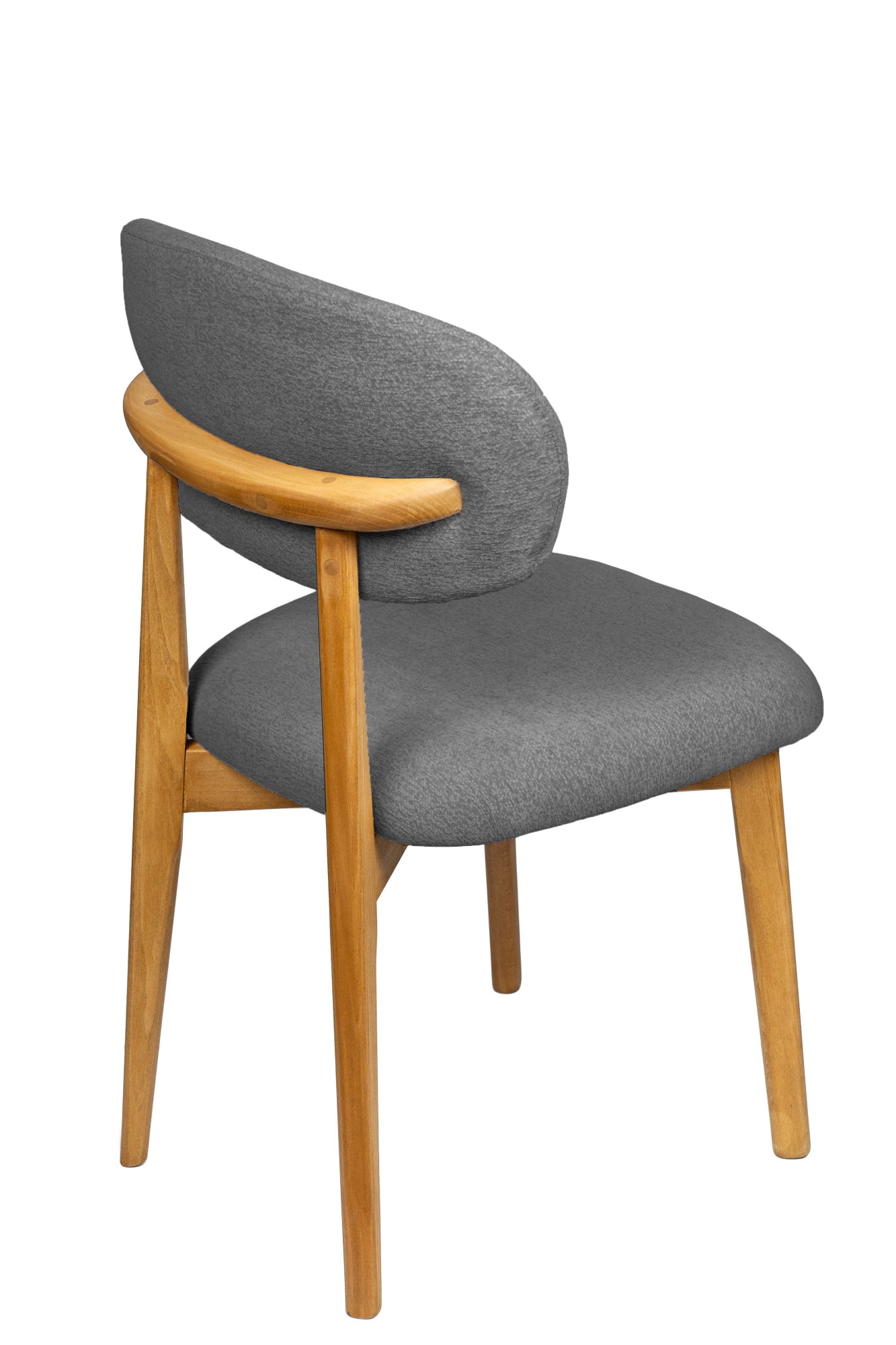 Home affaire Esszimmerstuhl »Nomo Polsterstuhl, Küchenstuhl, 4-Fussstuhl« () 2 Stk.Chenille, Massivholzbeine, Retro