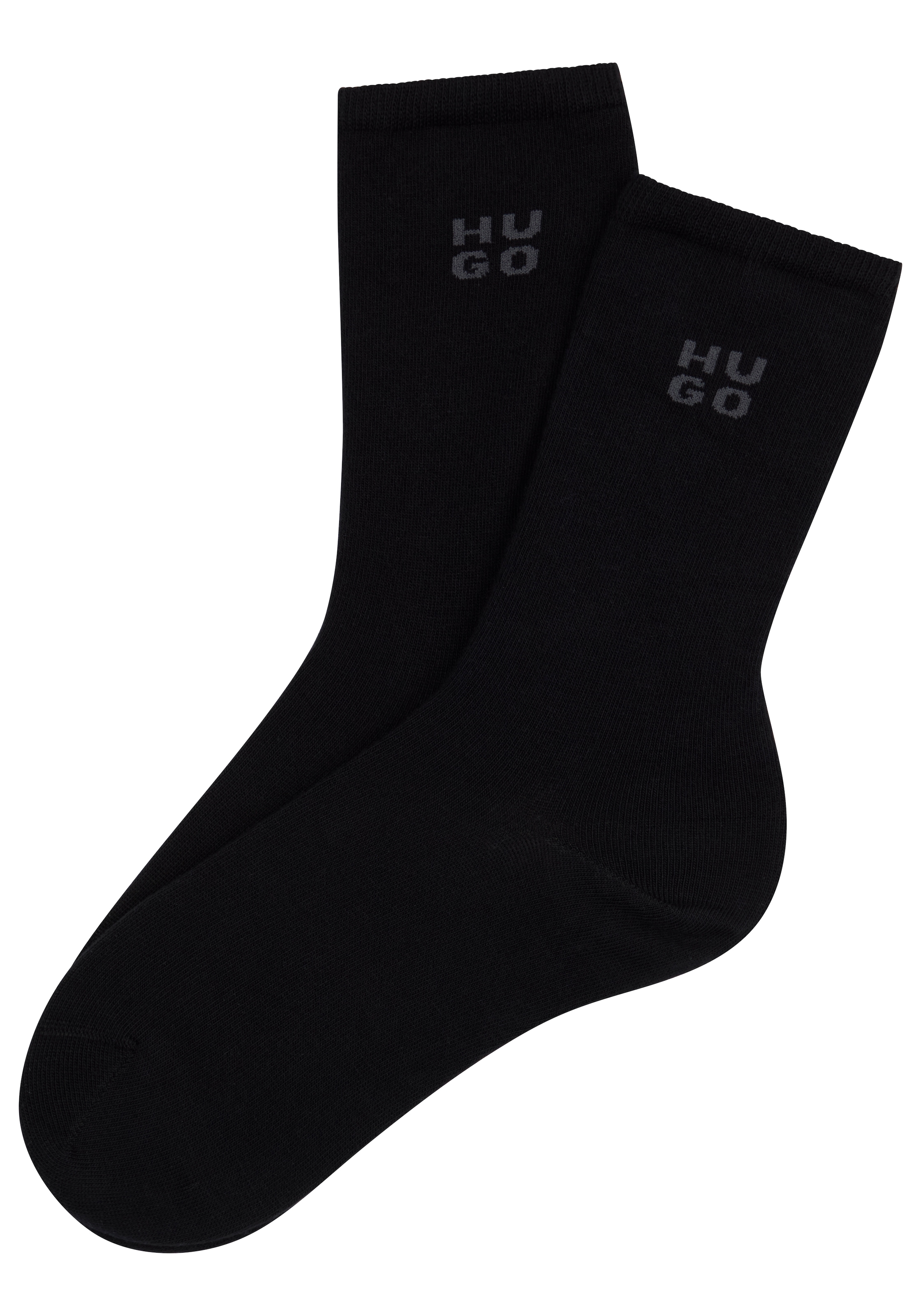 HUGO Underwear Chaussettes »2P RS UNI LOGO CC« 2 Couple tlg. mit dezentem Logo, nahtlose Verarbeitung