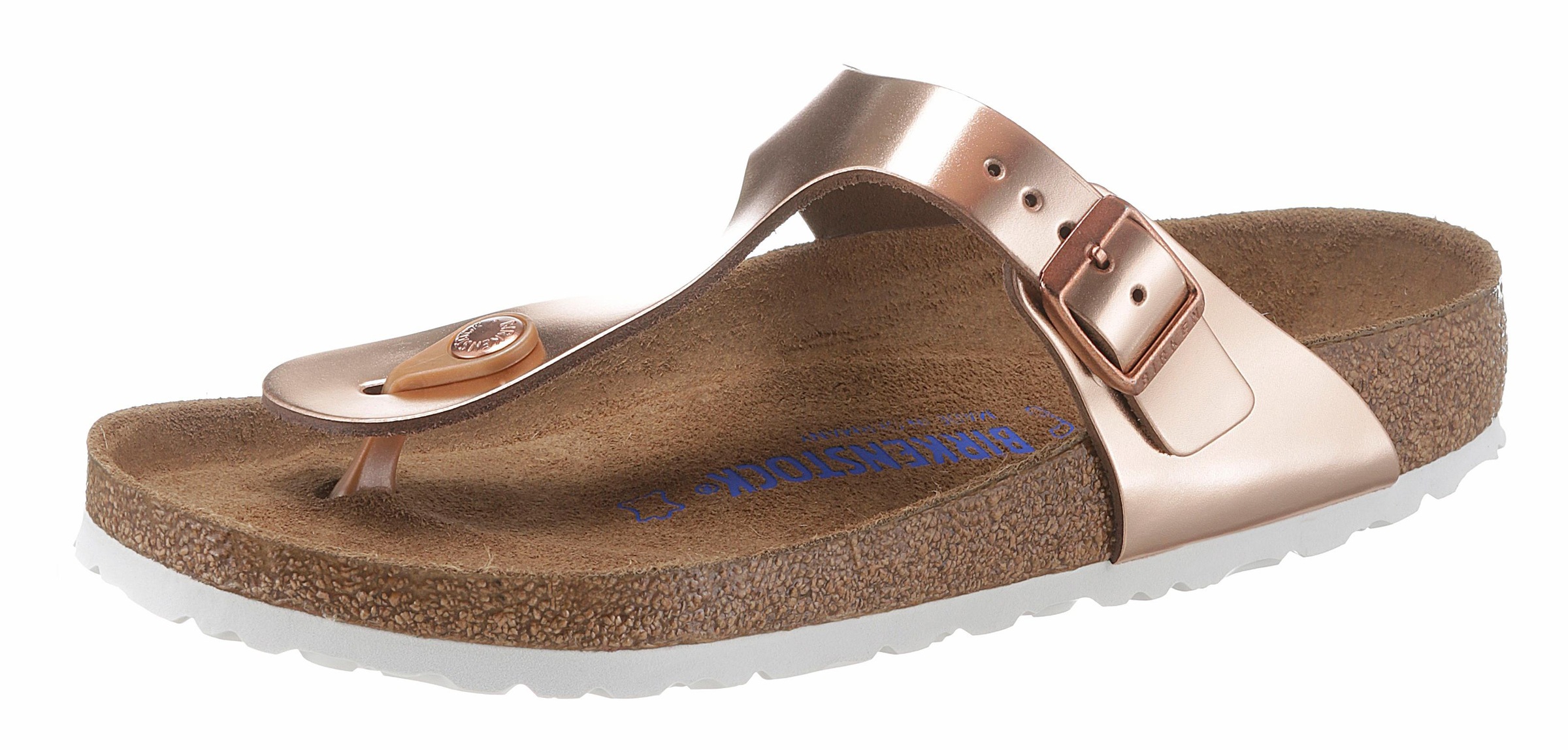 Image of Birkenstock Zehentrenner »GIZEH«, aus Leder, in Glanz-Optik bei Ackermann Versand Schweiz