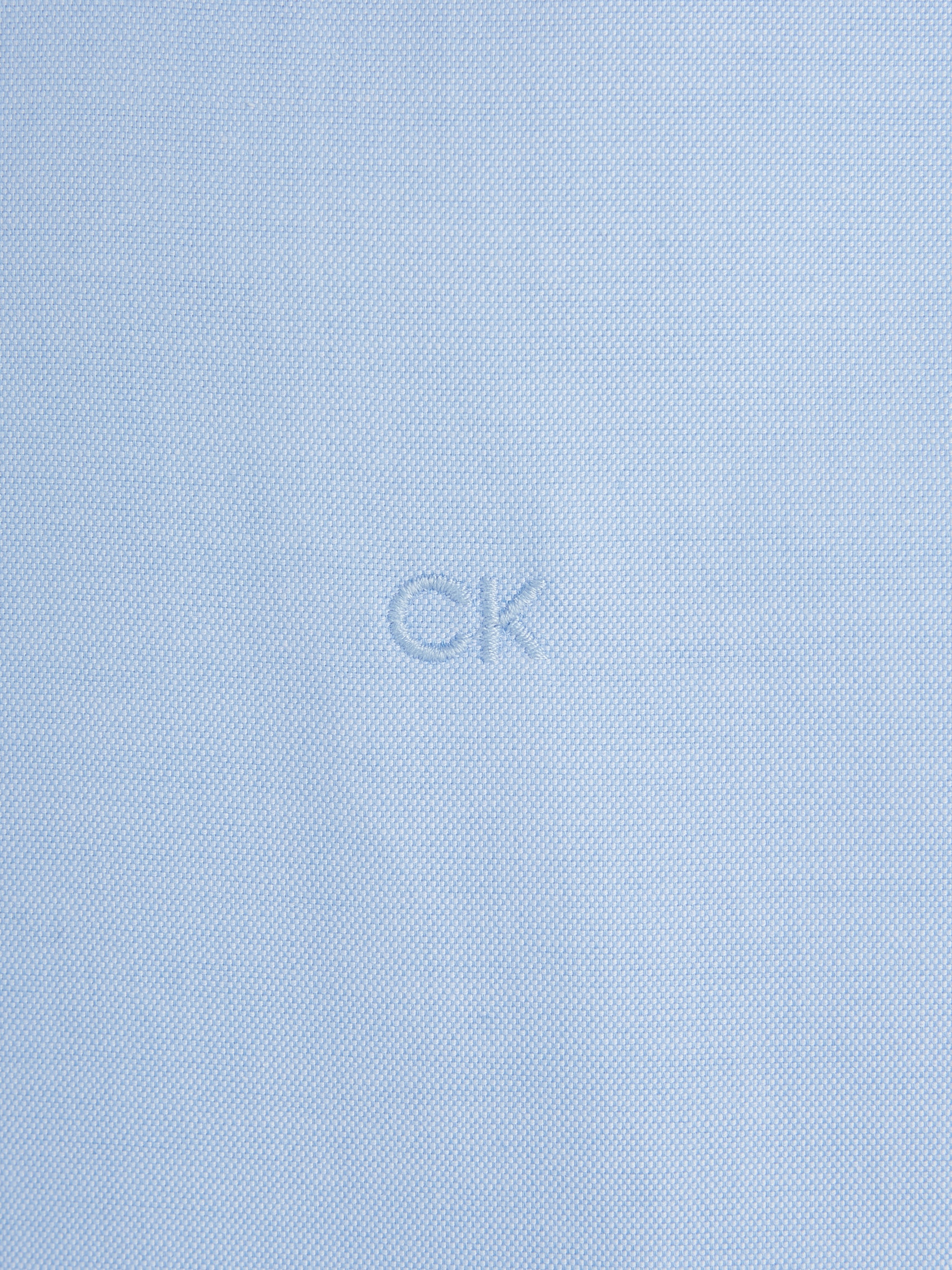 Calvin Klein Langarmhemd »OXFORD SOLID SLIM SHIRT«, mit Logoprägung