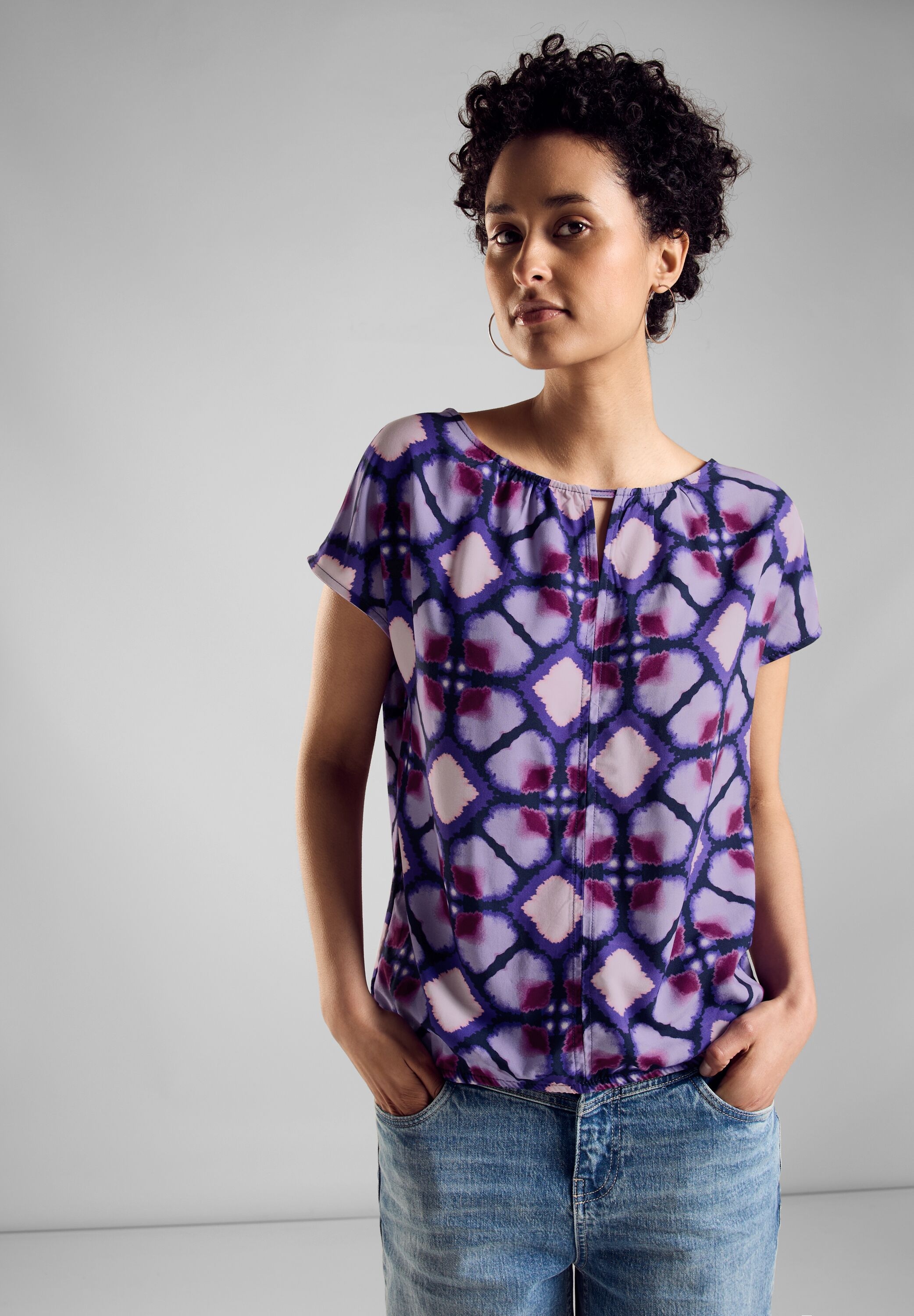 Shirttop, mit All-Over Print